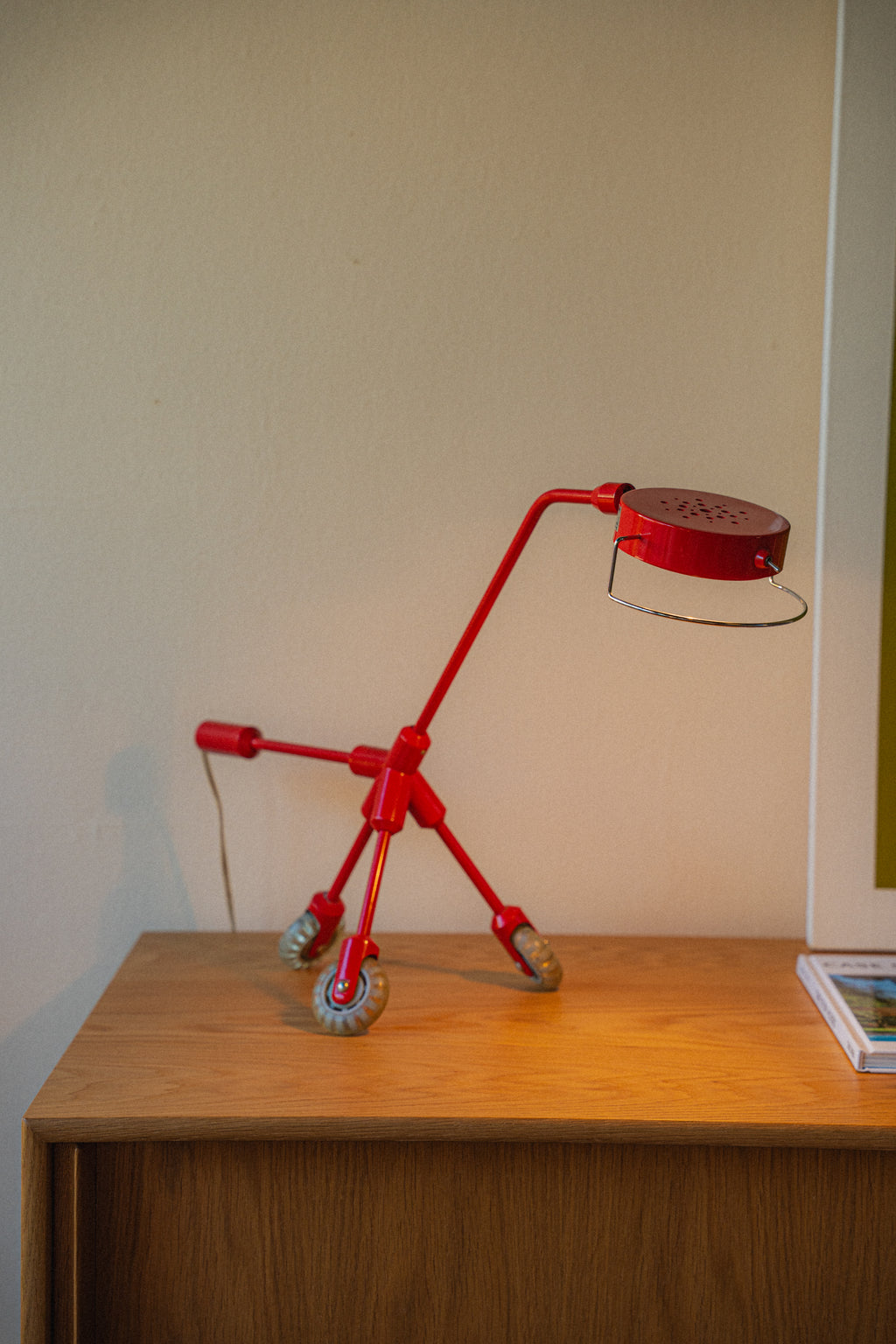 Vintage IKEA "Red Dog" Lamp by Harry Allen