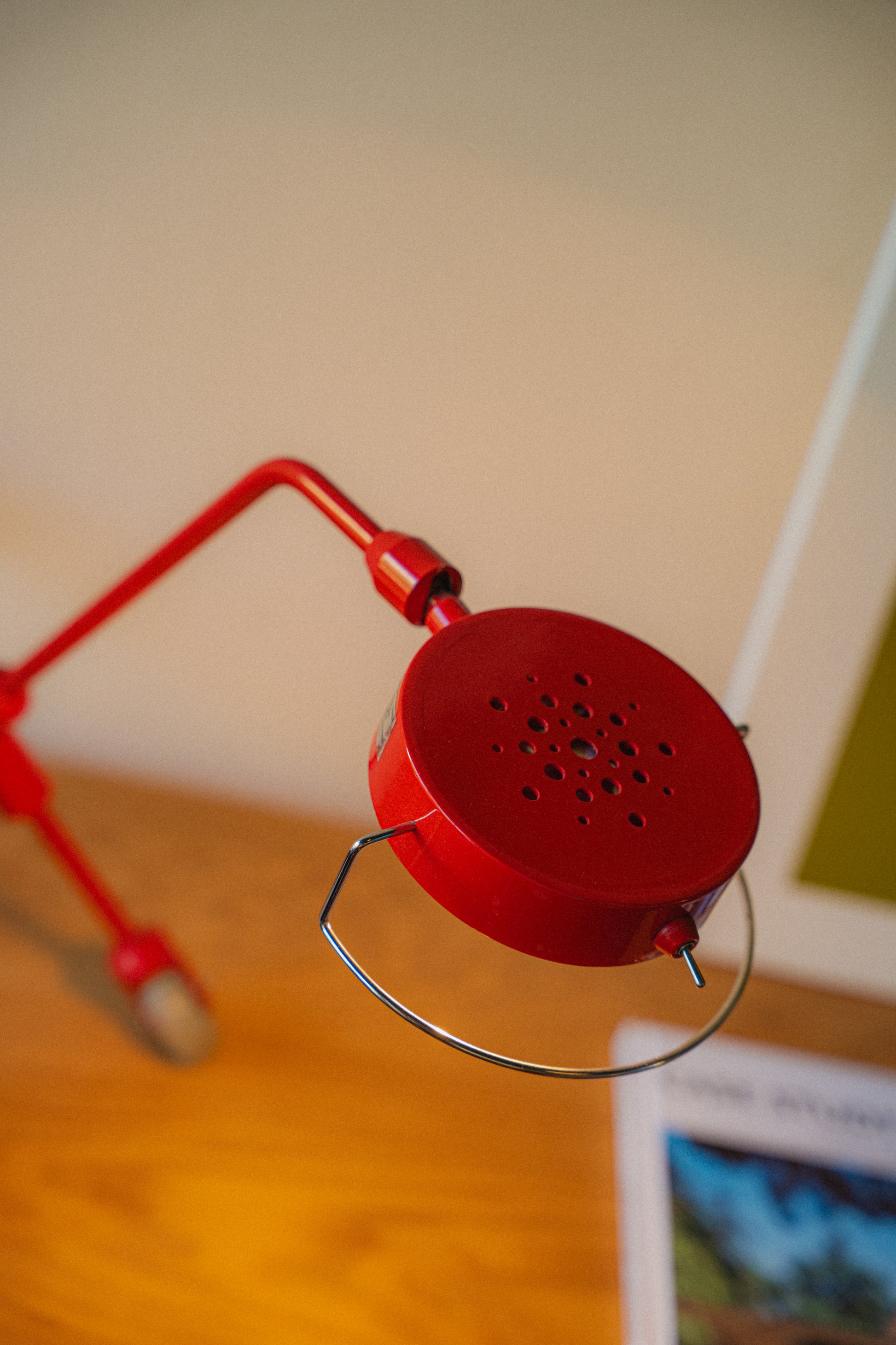 Vintage IKEA "Red Dog" Lamp by Harry Allen