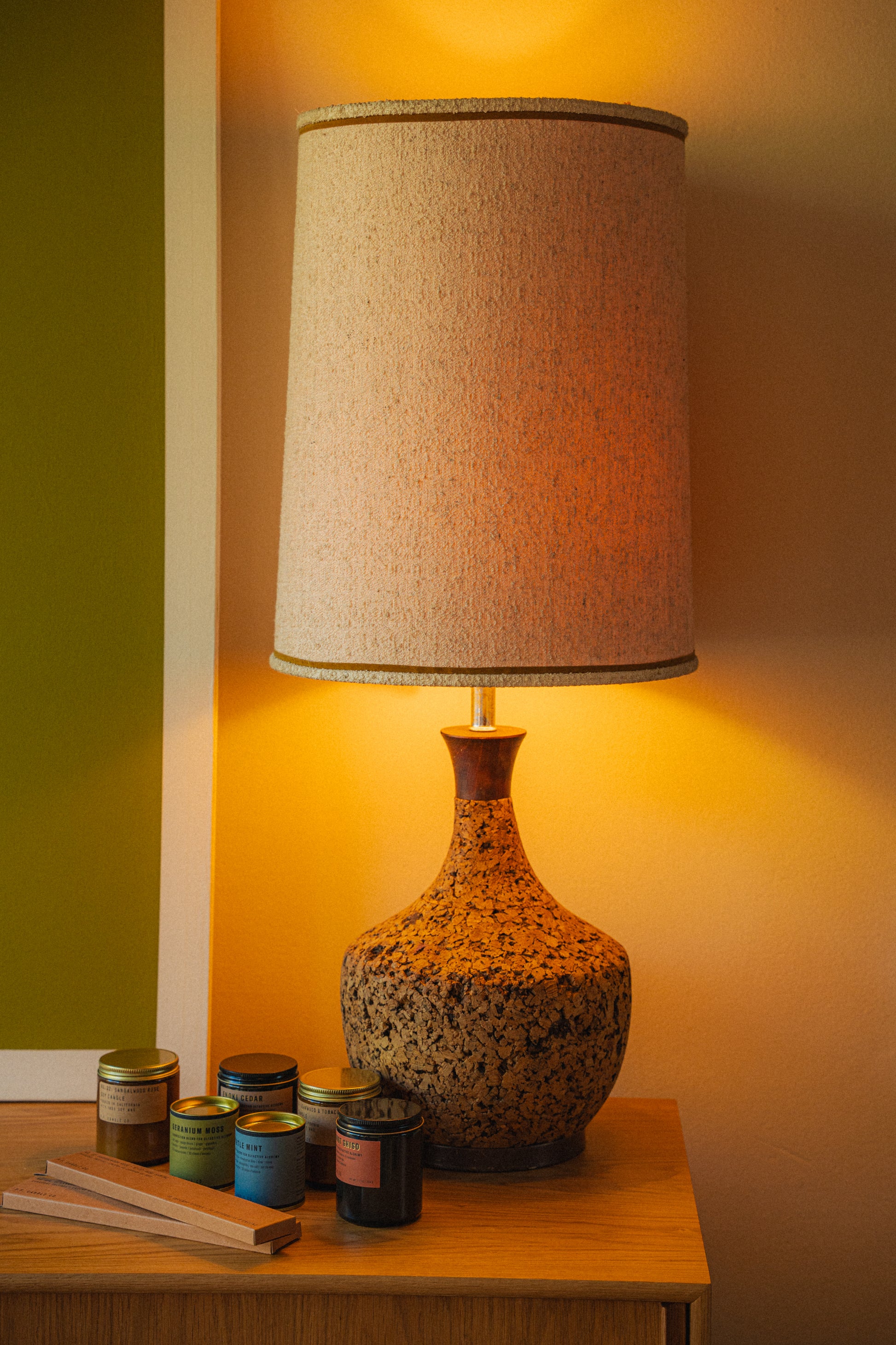 MCM Cork Lamp