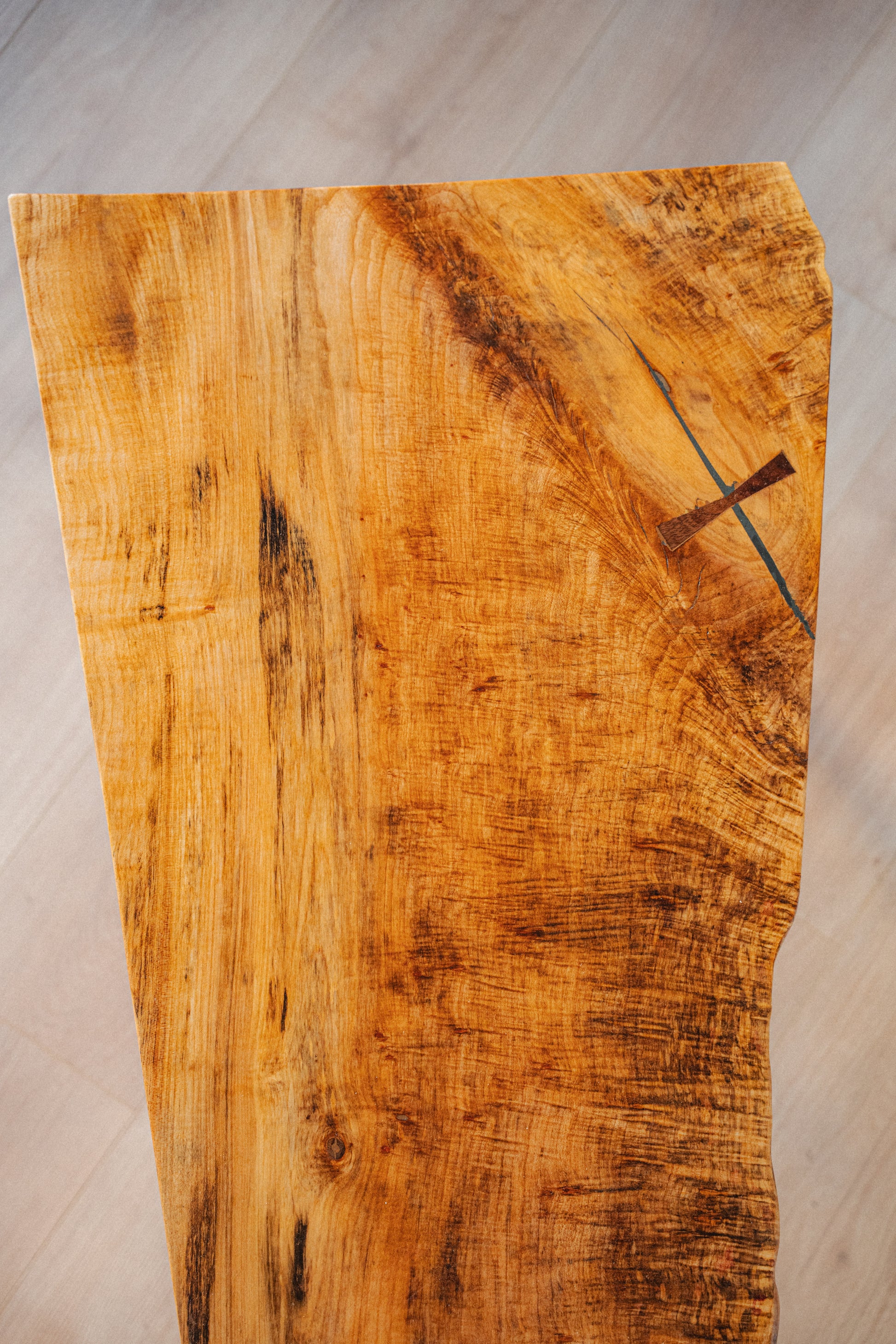 Locally Made Live-Edge Solid Maple Coffee Table