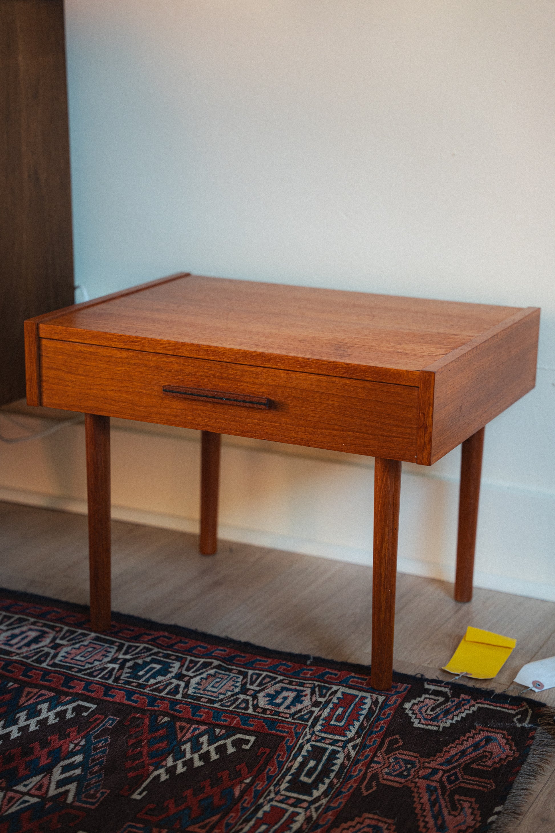 Teak End Table / Night Stand with Drawer by PBJ Mobler