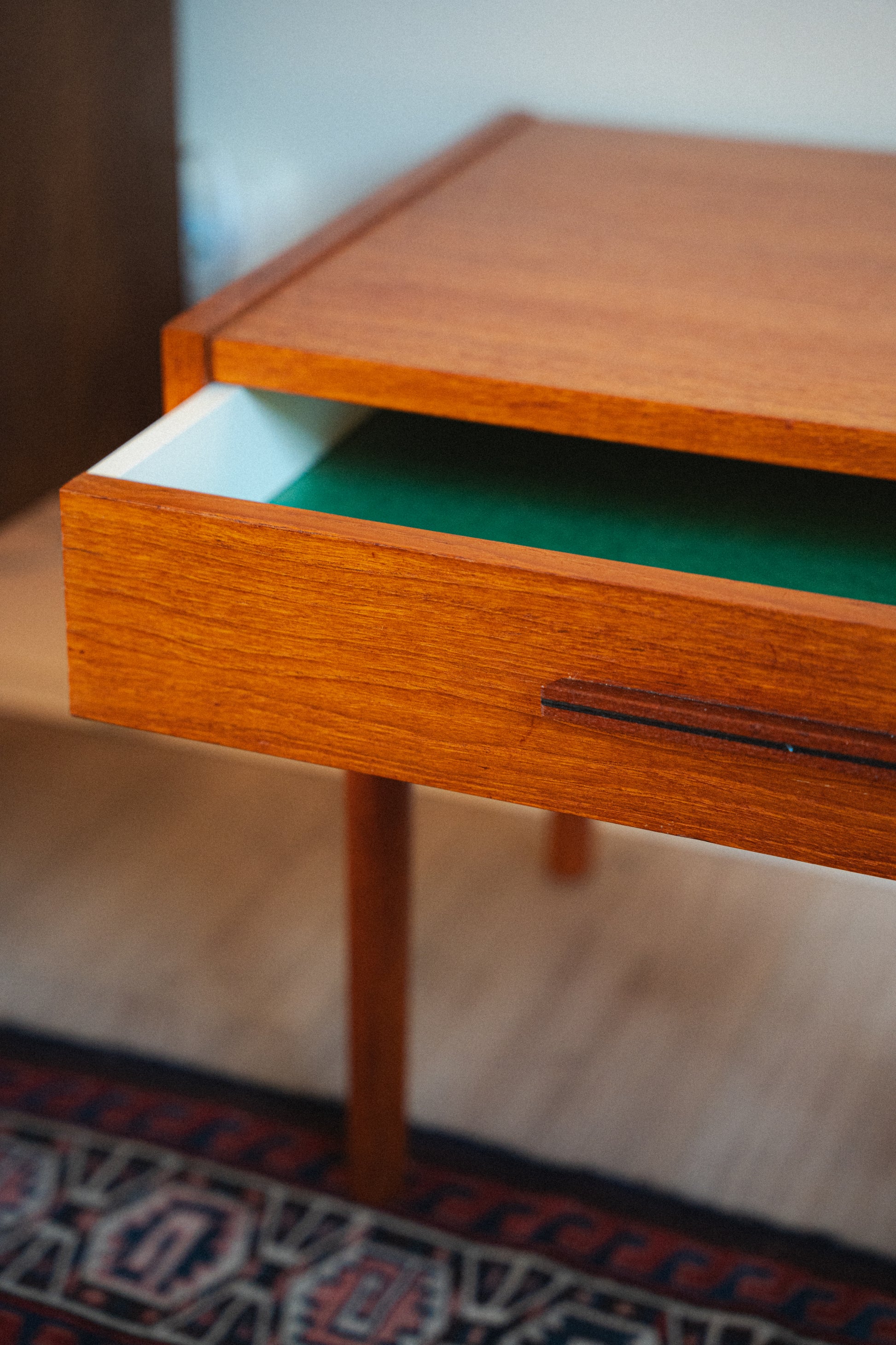 Teak End Table / Night Stand with Drawer by PBJ Mobler