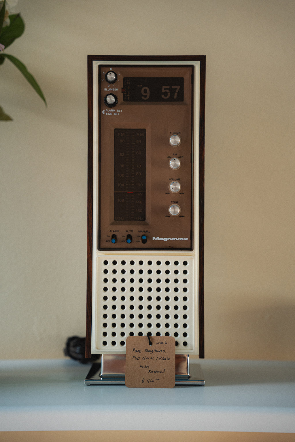 Rare Magnavox Flip Clock Radio, Model 1R1784 - Fully Restored