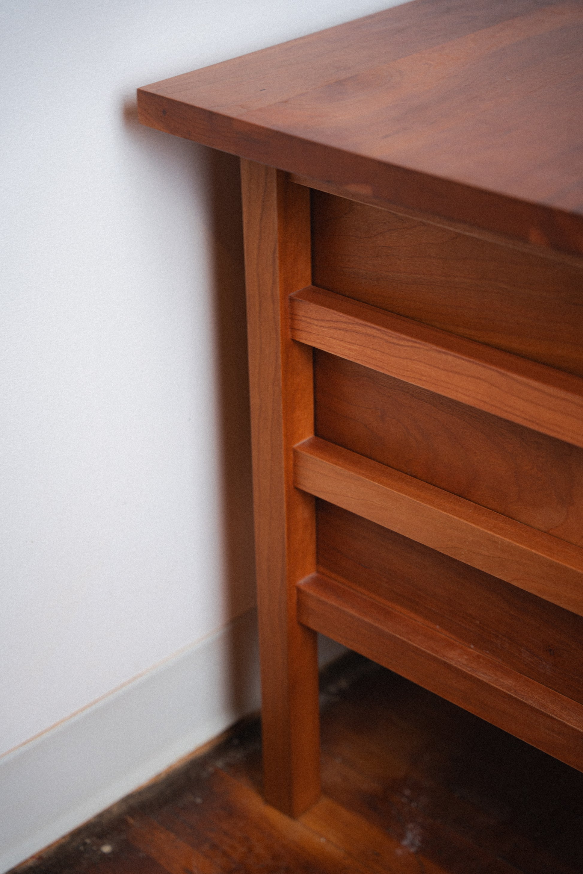 Pair of Solid Elm Nightstands/End Tables