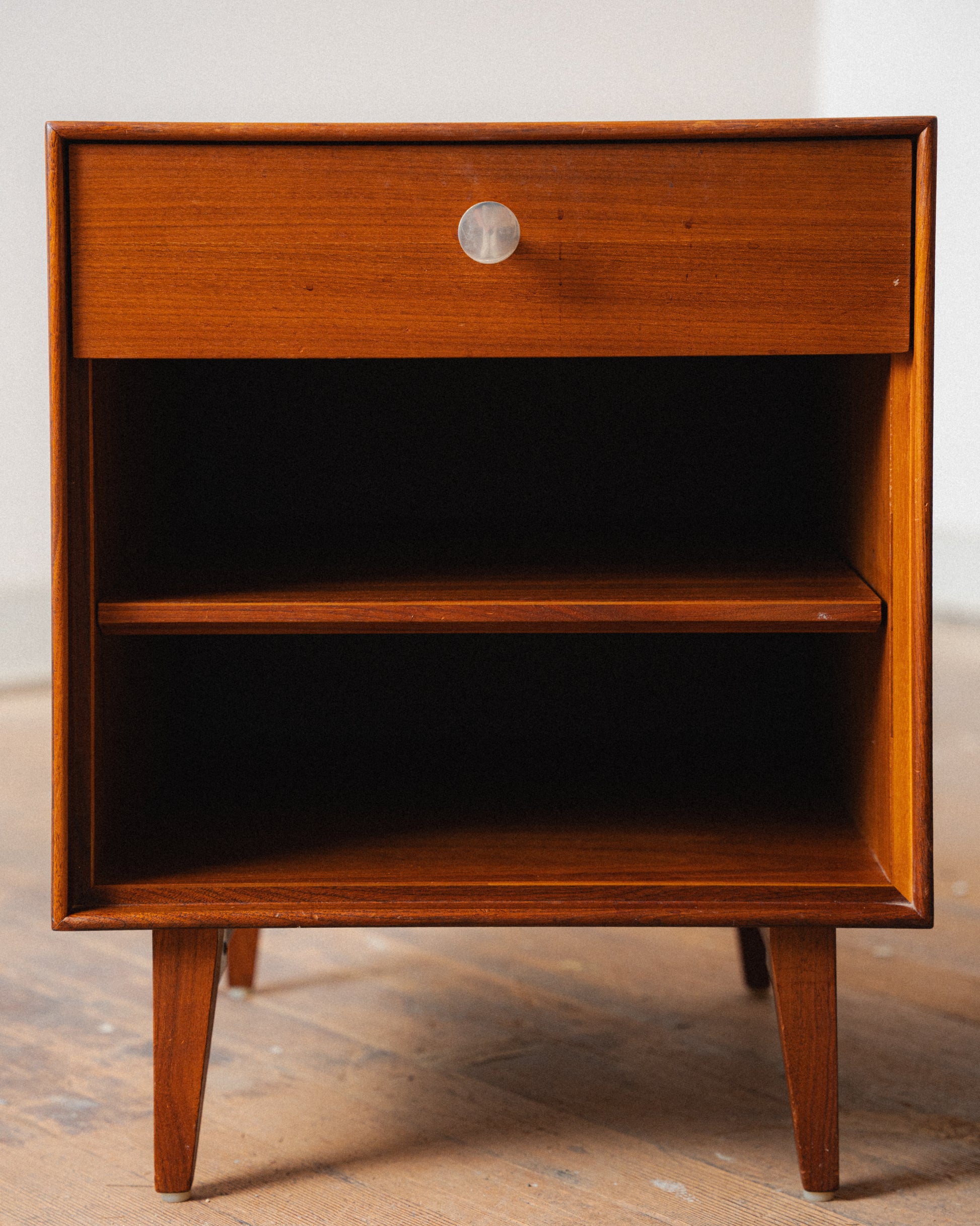 1954 Pair of George Nelson Thin Edge Bedside Tables for Herman Miler