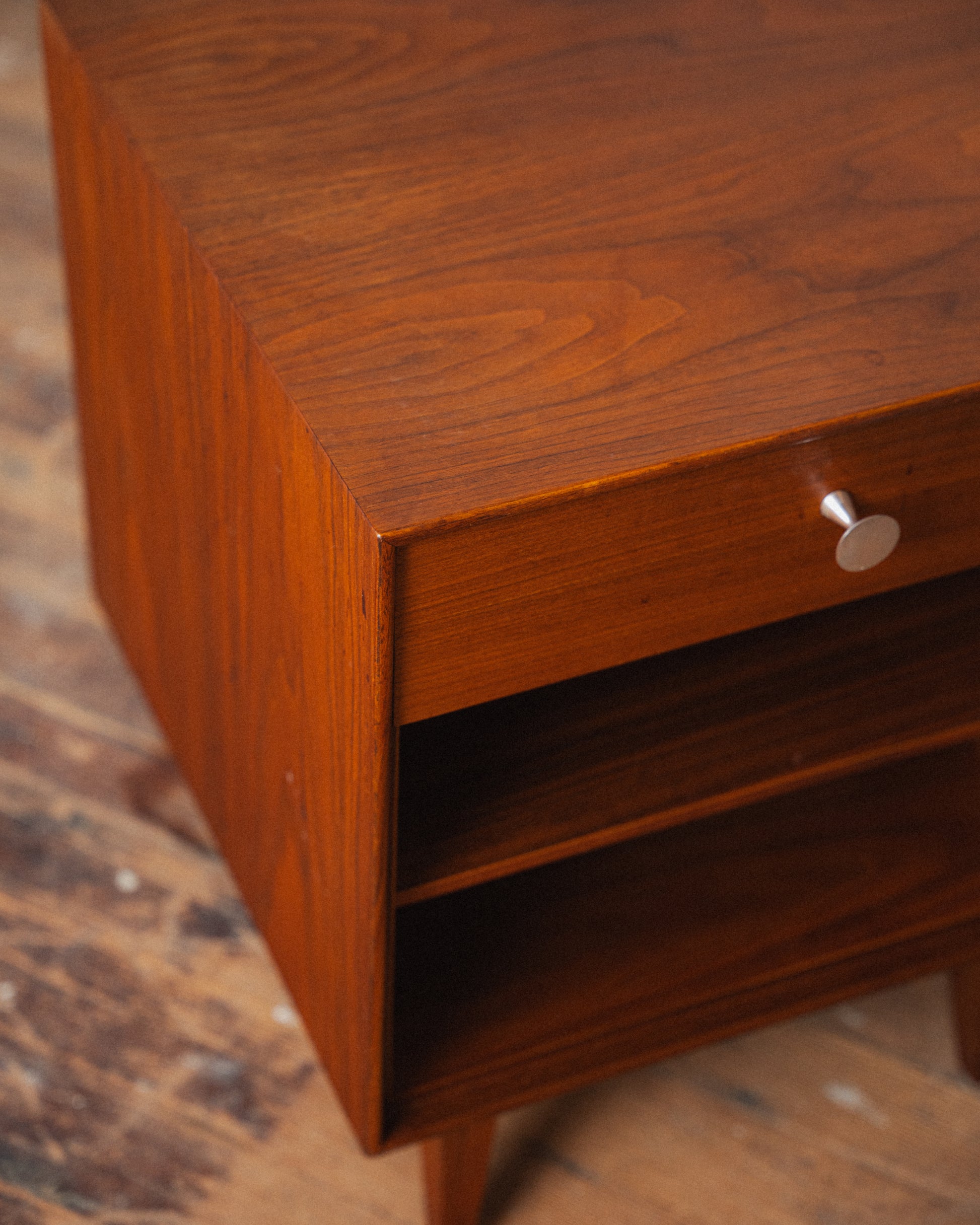1954 Pair of George Nelson Thin Edge Bedside Tables for Herman Miler