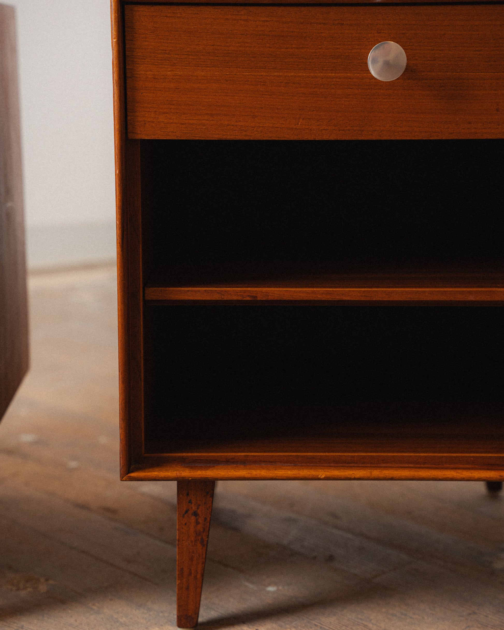1954 Pair of George Nelson Thin Edge Bedside Tables for Herman Miler