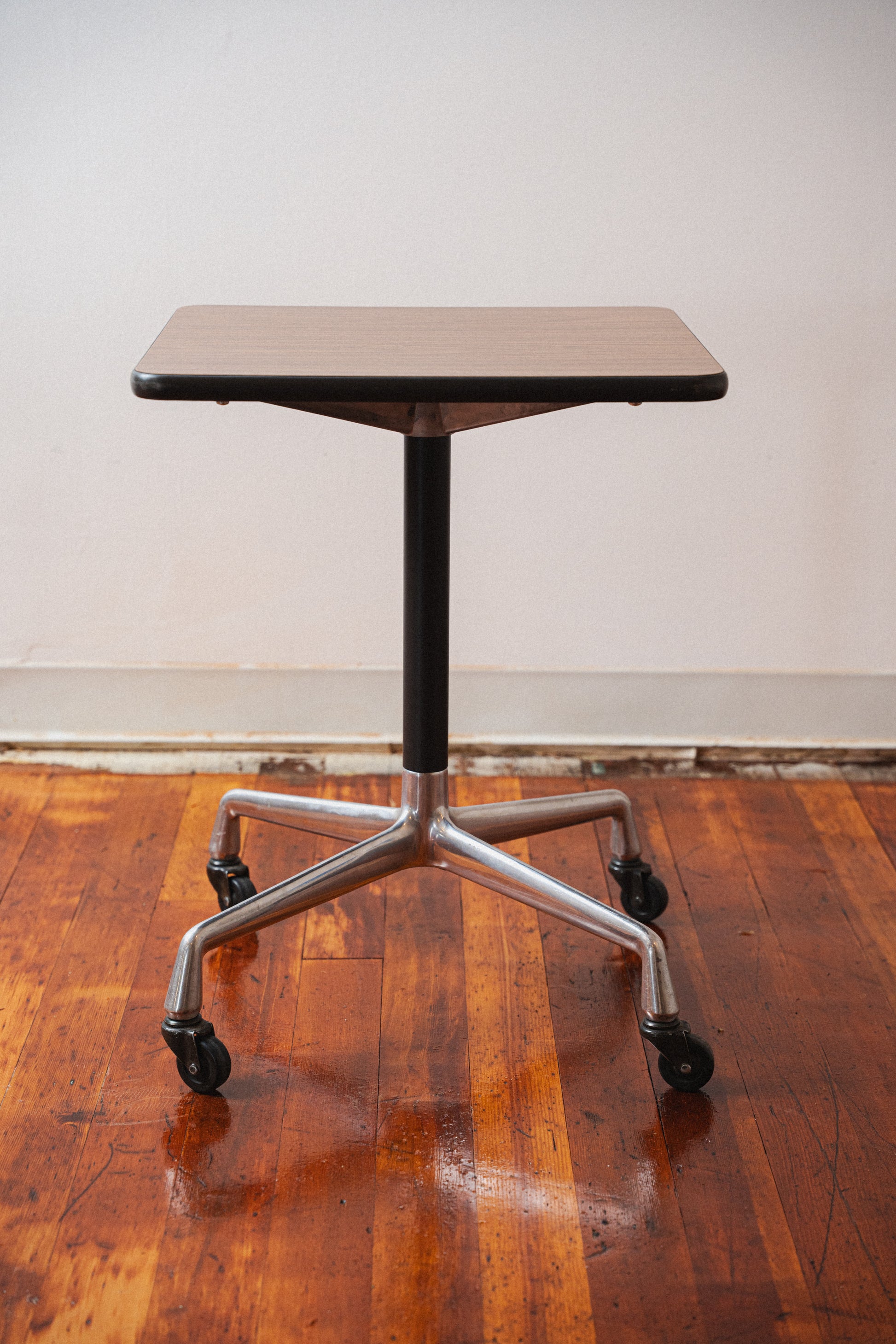 Eames Herman Miller Square Rolling Side Table