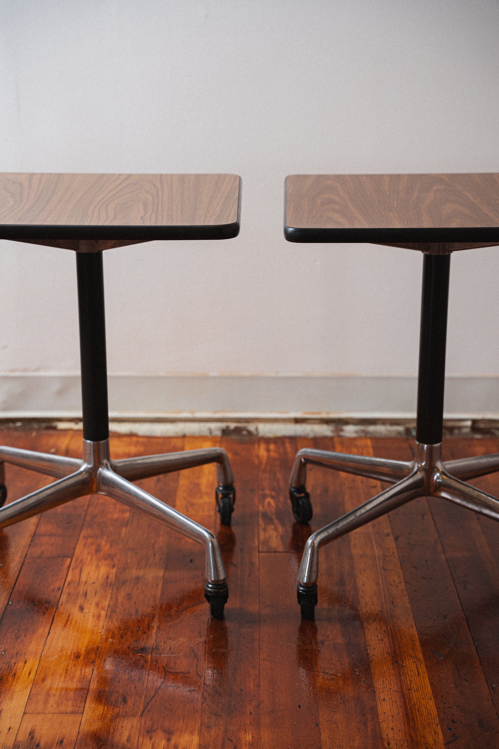 Eames Herman Miller Square Rolling Side Table
