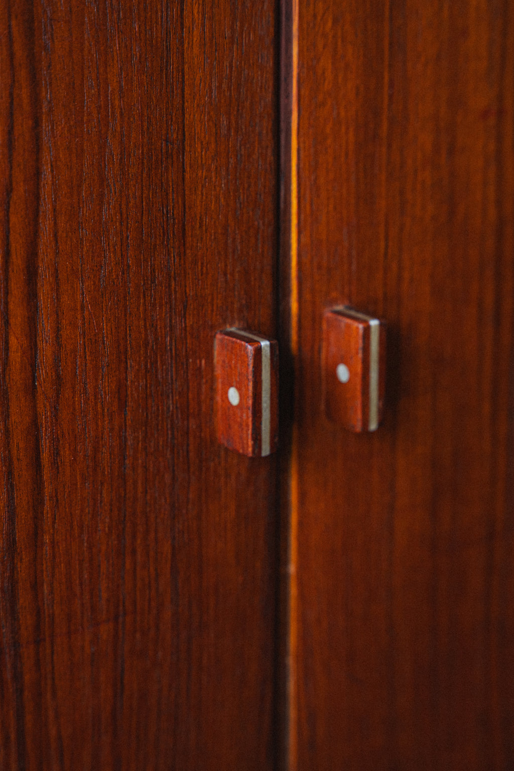 Danish Teak Tambour-Door Credenza by Peter Lovig Nielsen