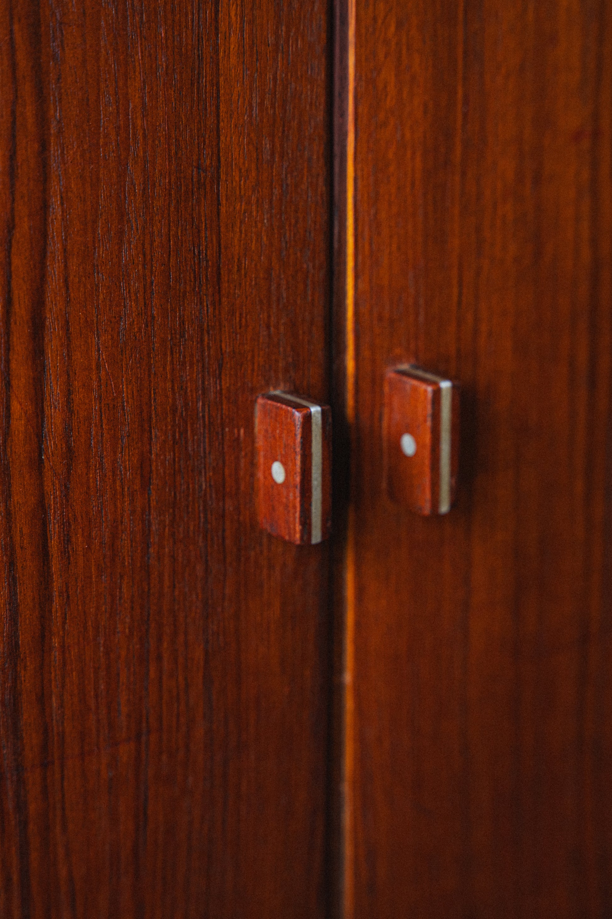 Danish Teak Tambour-Door Credenza by Peter Lovig Nielsen