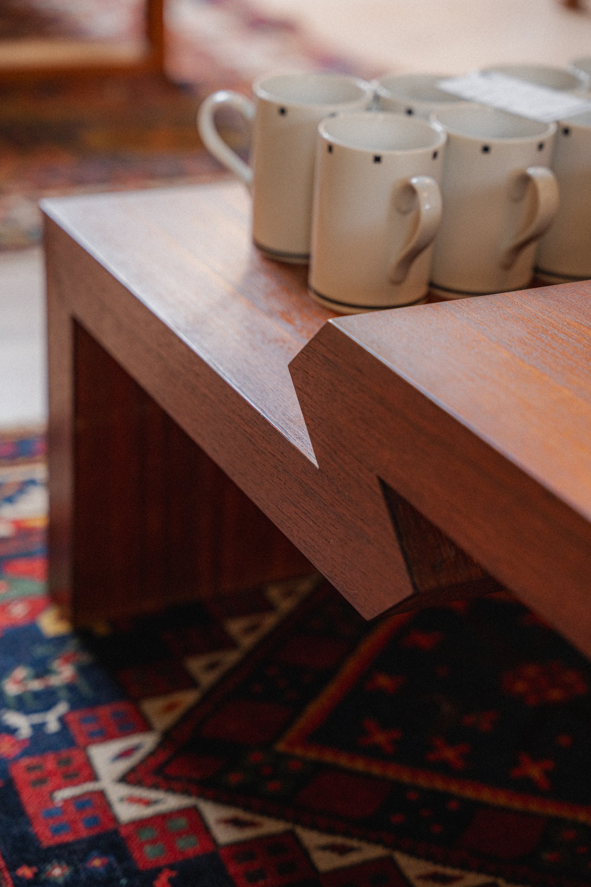 Custom Japanese Teak Coffee Table