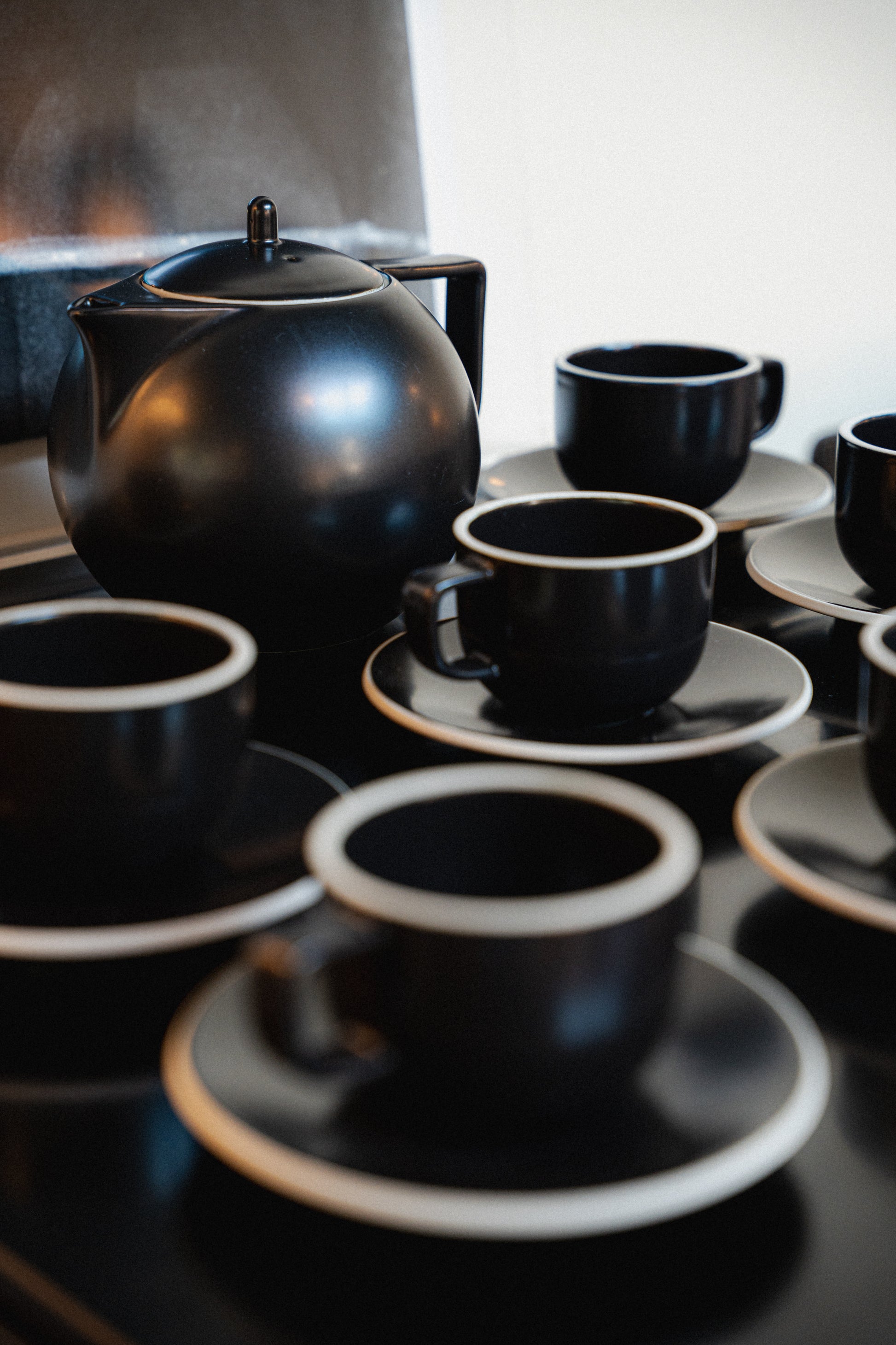 Japanese 'Colorstone' Tea Set by Massimo Vignelli for Sasaki