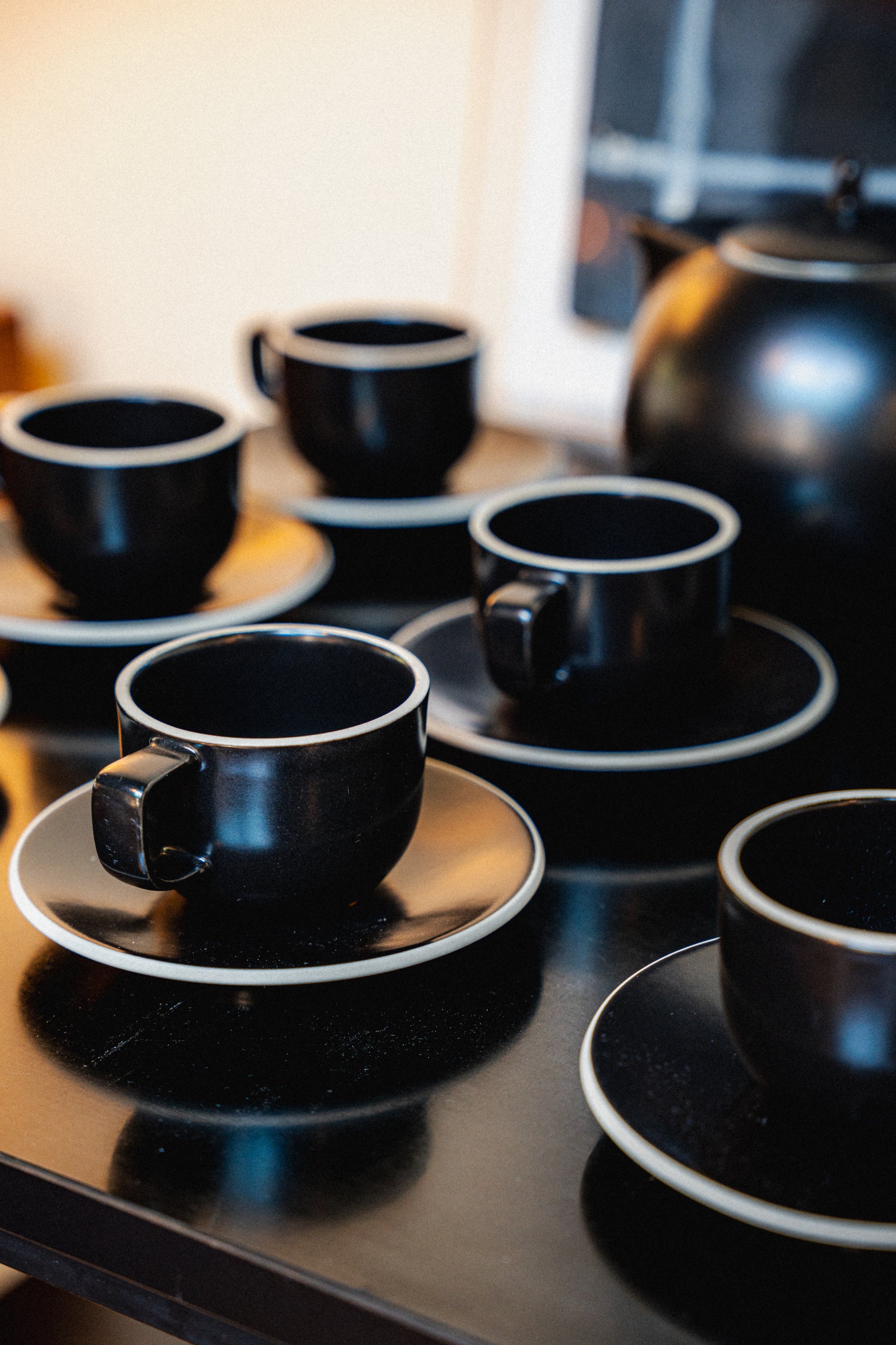 Japanese 'Colorstone' Tea Set by Massimo Vignelli for Sasaki