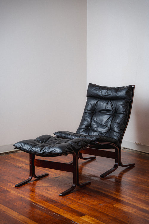 Black & Rosewood Siesta Chair by Ingmar Relling for Westnofa
