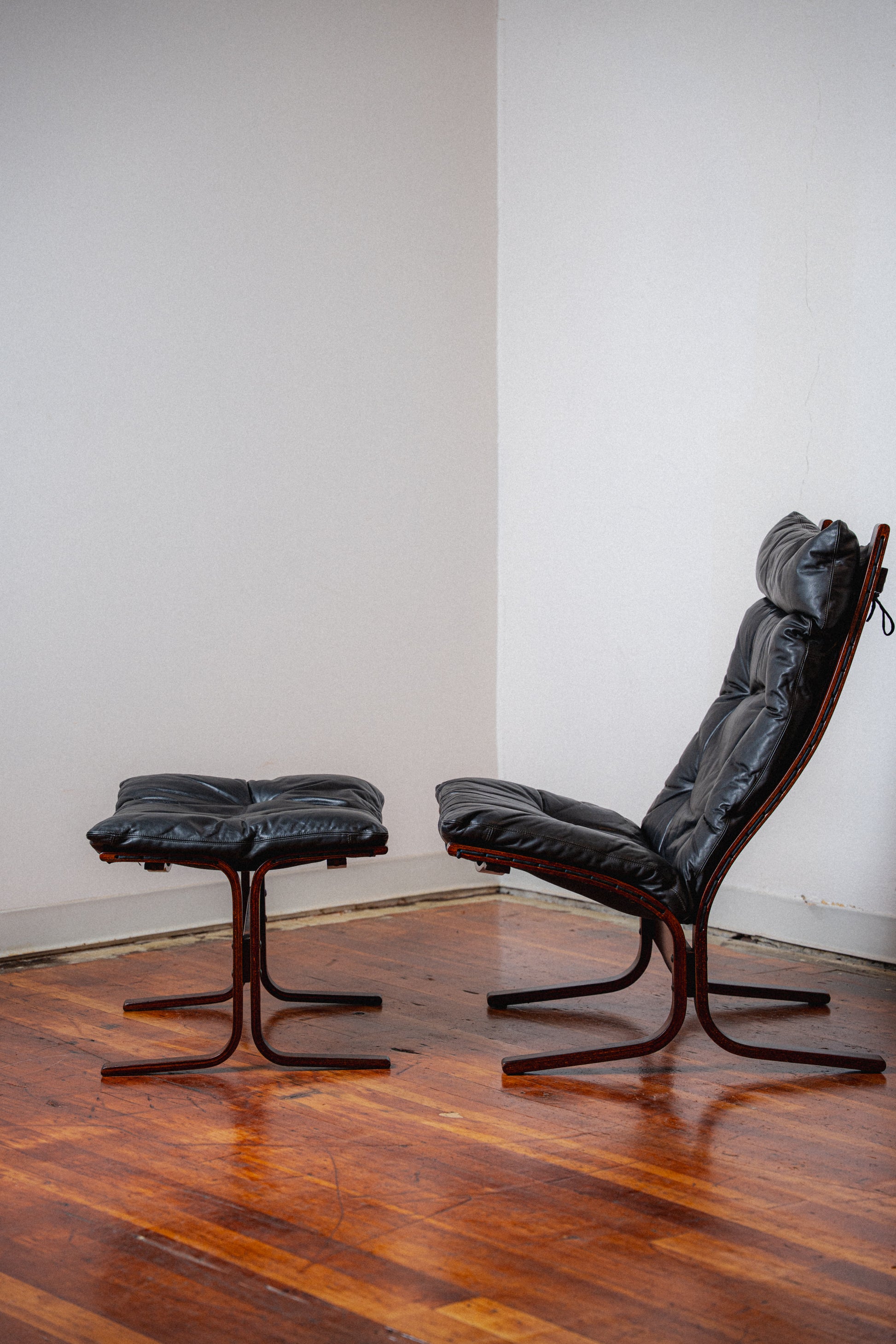 Black & Rosewood Siesta Chair by Ingmar Relling for Westnofa