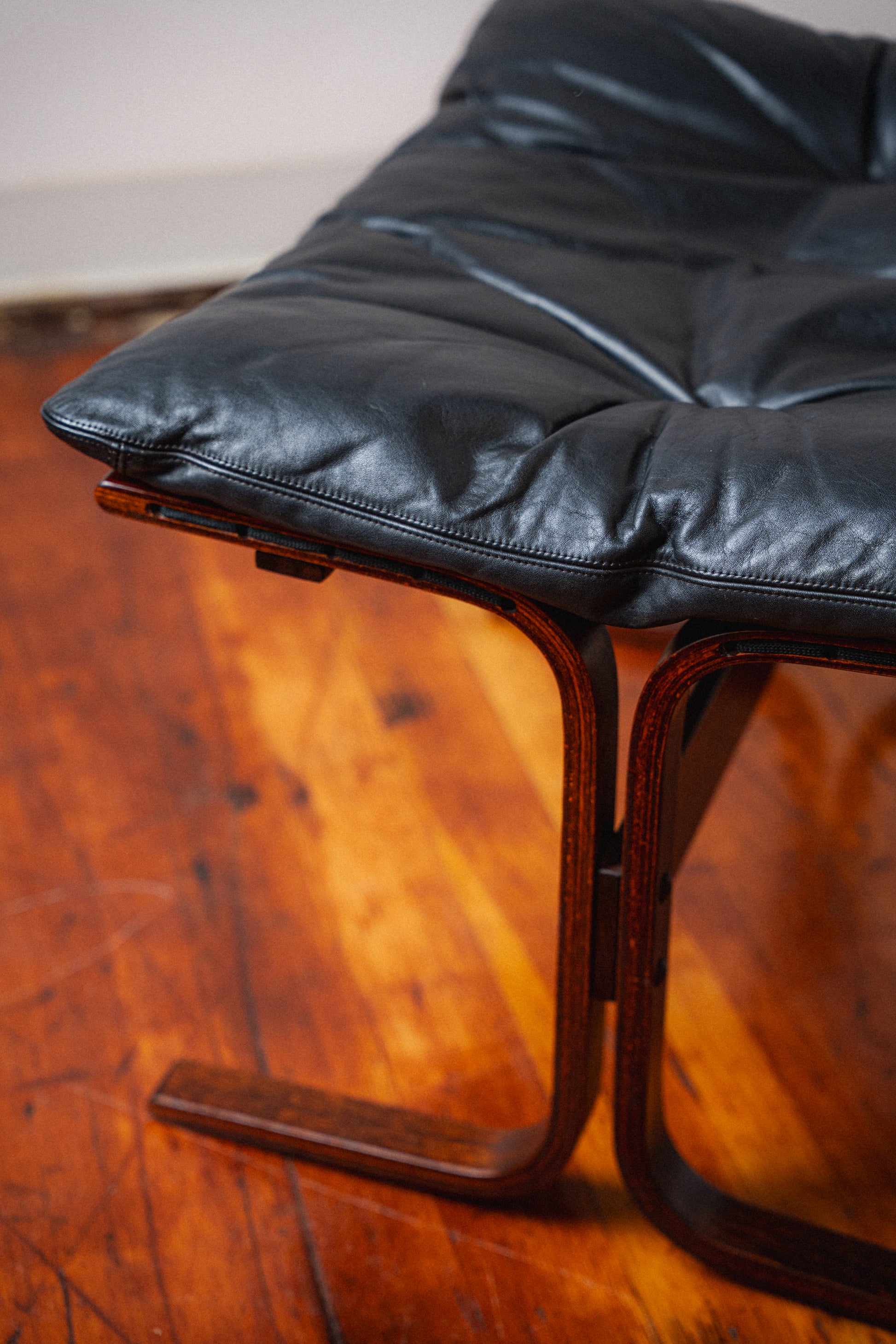 Black & Rosewood Siesta Chair by Ingmar Relling for Westnofa