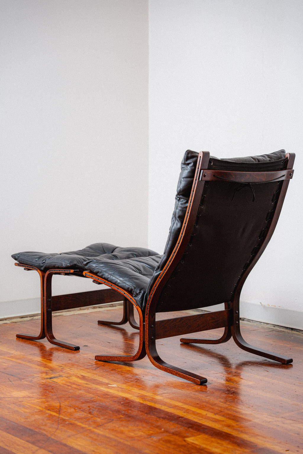 Black & Rosewood Siesta Chair by Ingmar Relling for Westnofa