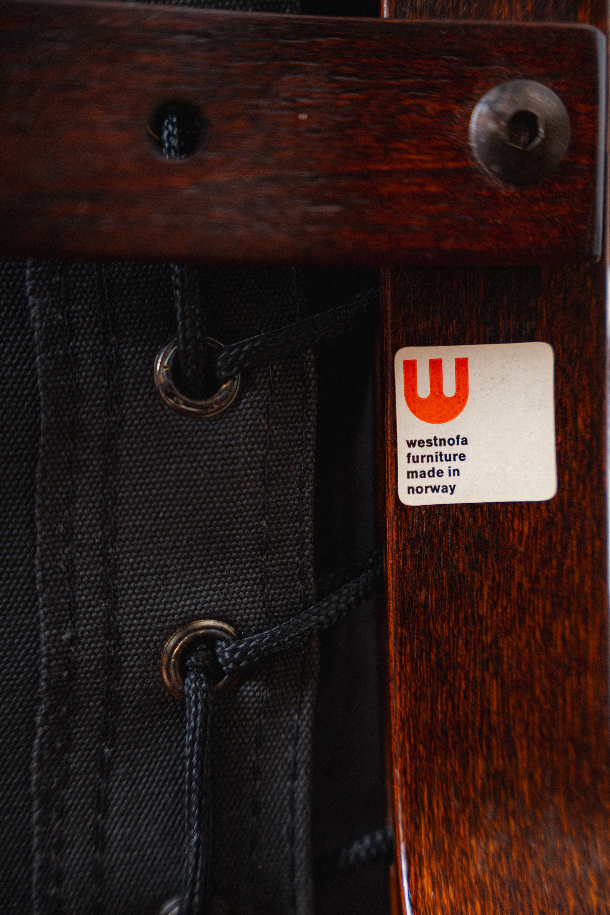 Black & Rosewood Siesta Chair by Ingmar Relling for Westnofa