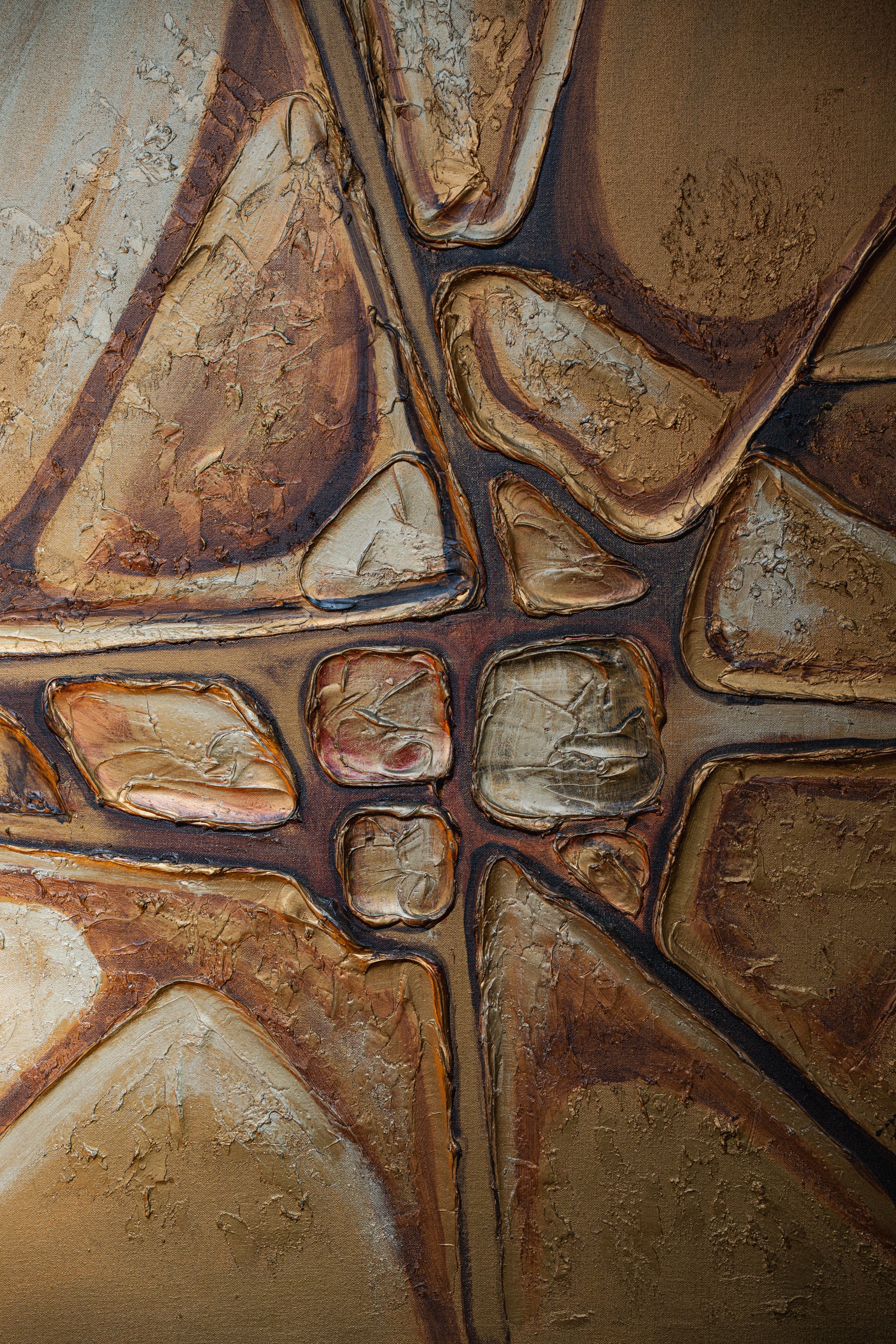 Vintage Abstract Oil Painting by Macmillan
