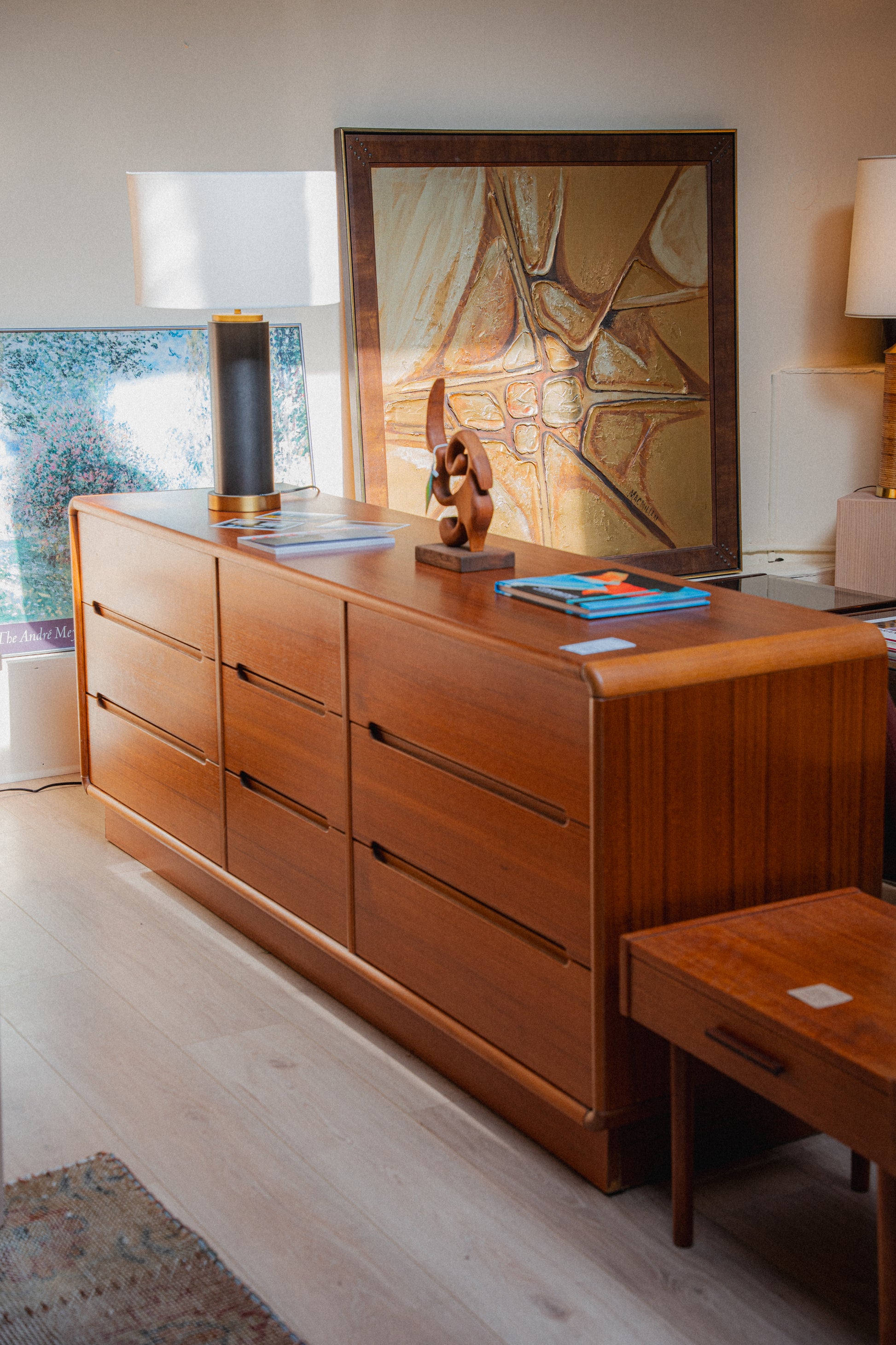 Teak 9-Drawer Dresser by Sun Cabinet Co.