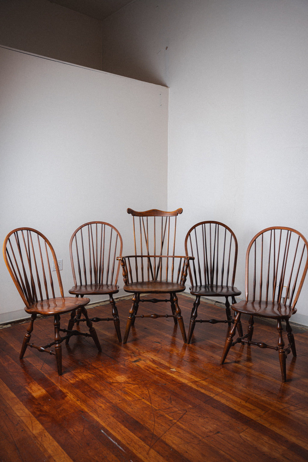 Windsor Chairs by Nichols & Stone Co. (Set of 5)