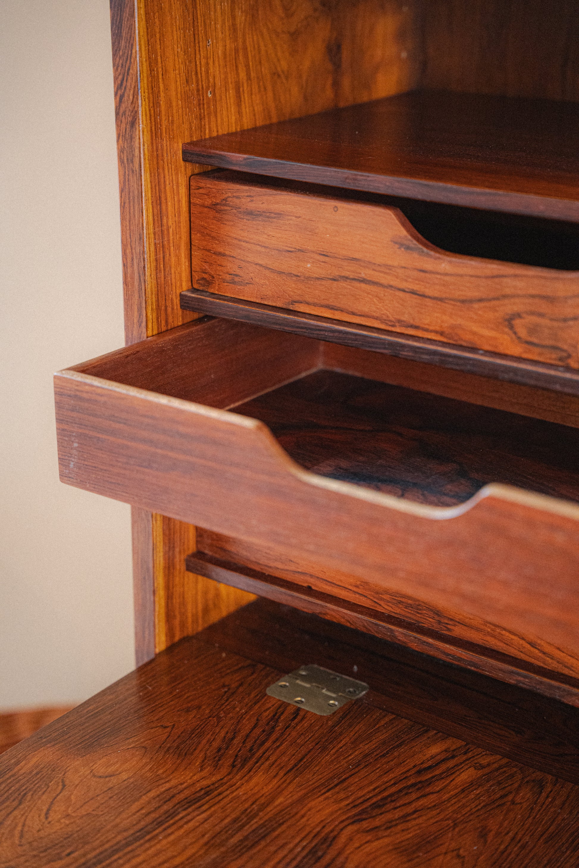 Rosewood Secretary Cabinet by Poul Hundevad