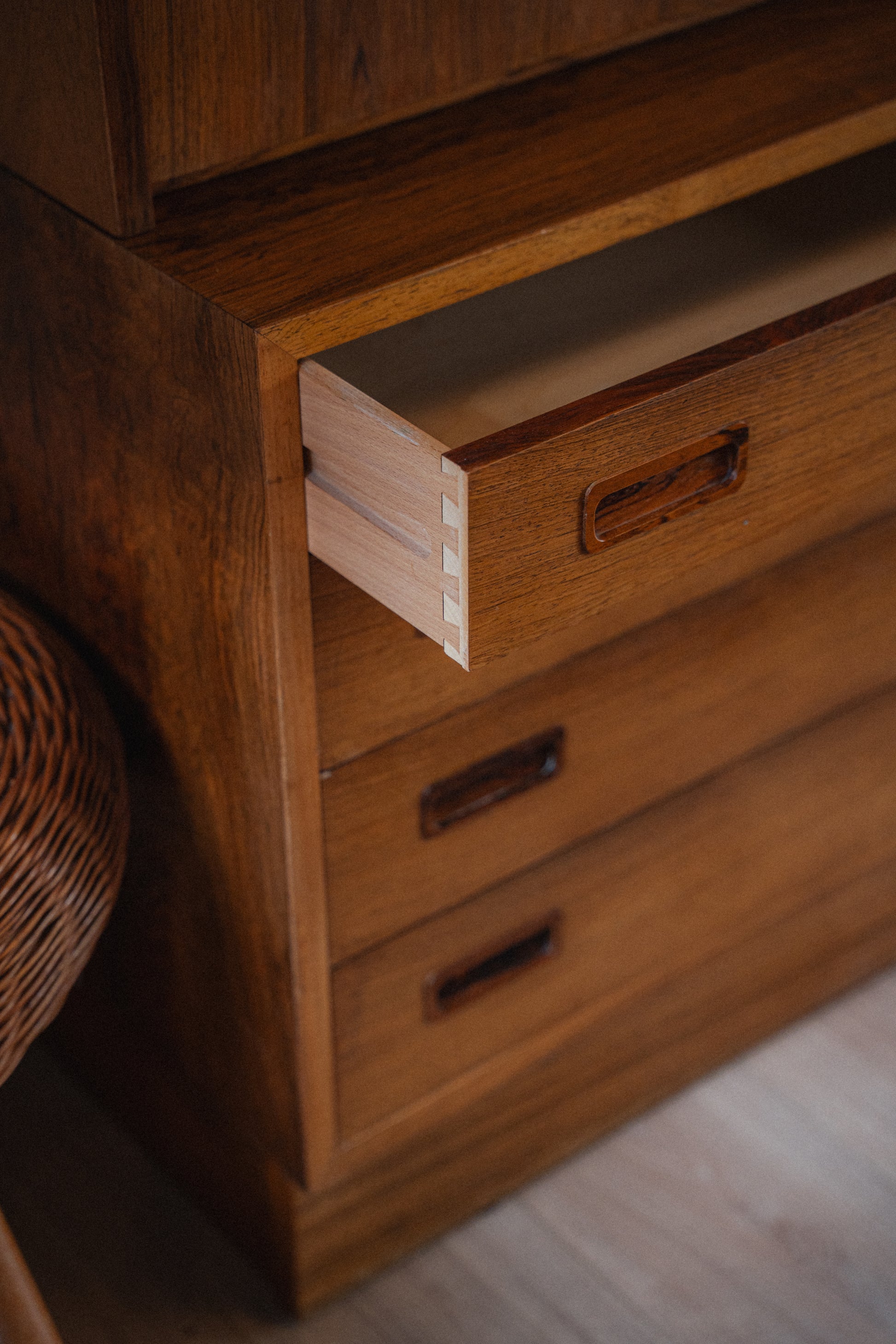 Rosewood Secretary Cabinet by Poul Hundevad