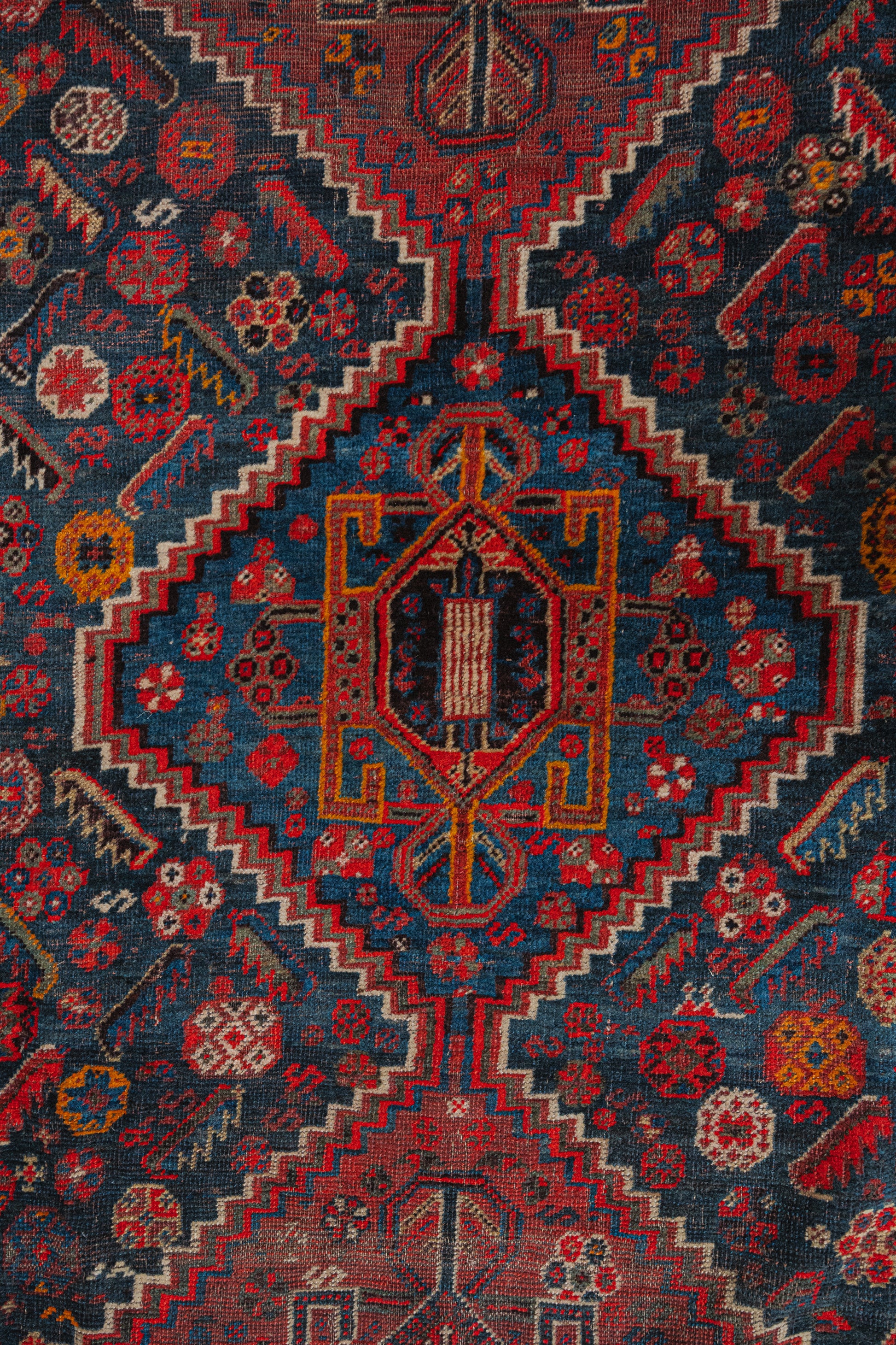 Antique Khamseh Rug 6.5 x 10'