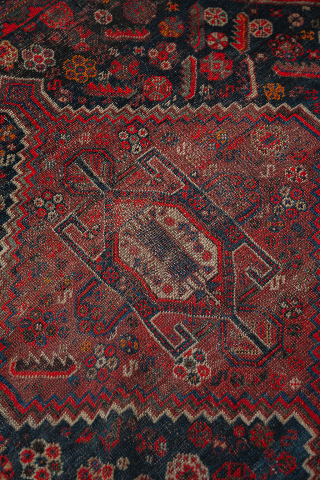 Antique Khamseh Rug 6.5 x 10'