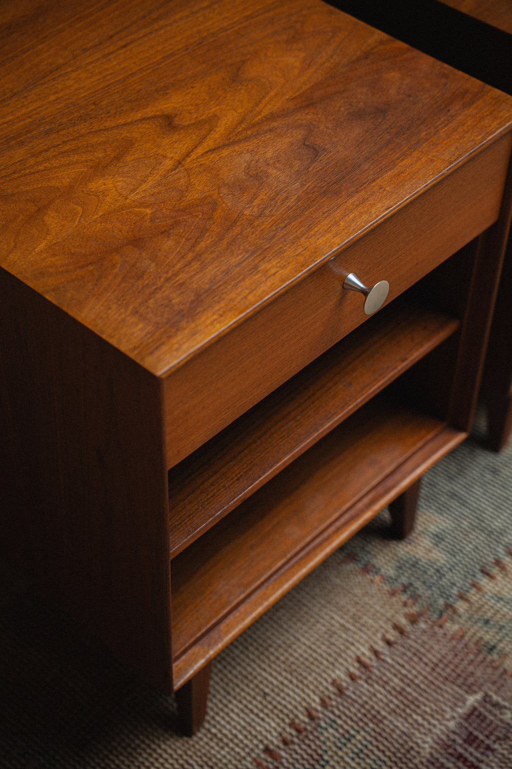 1954 Pair of George Nelson Thin Edge Bedside Tables for Herman Miller