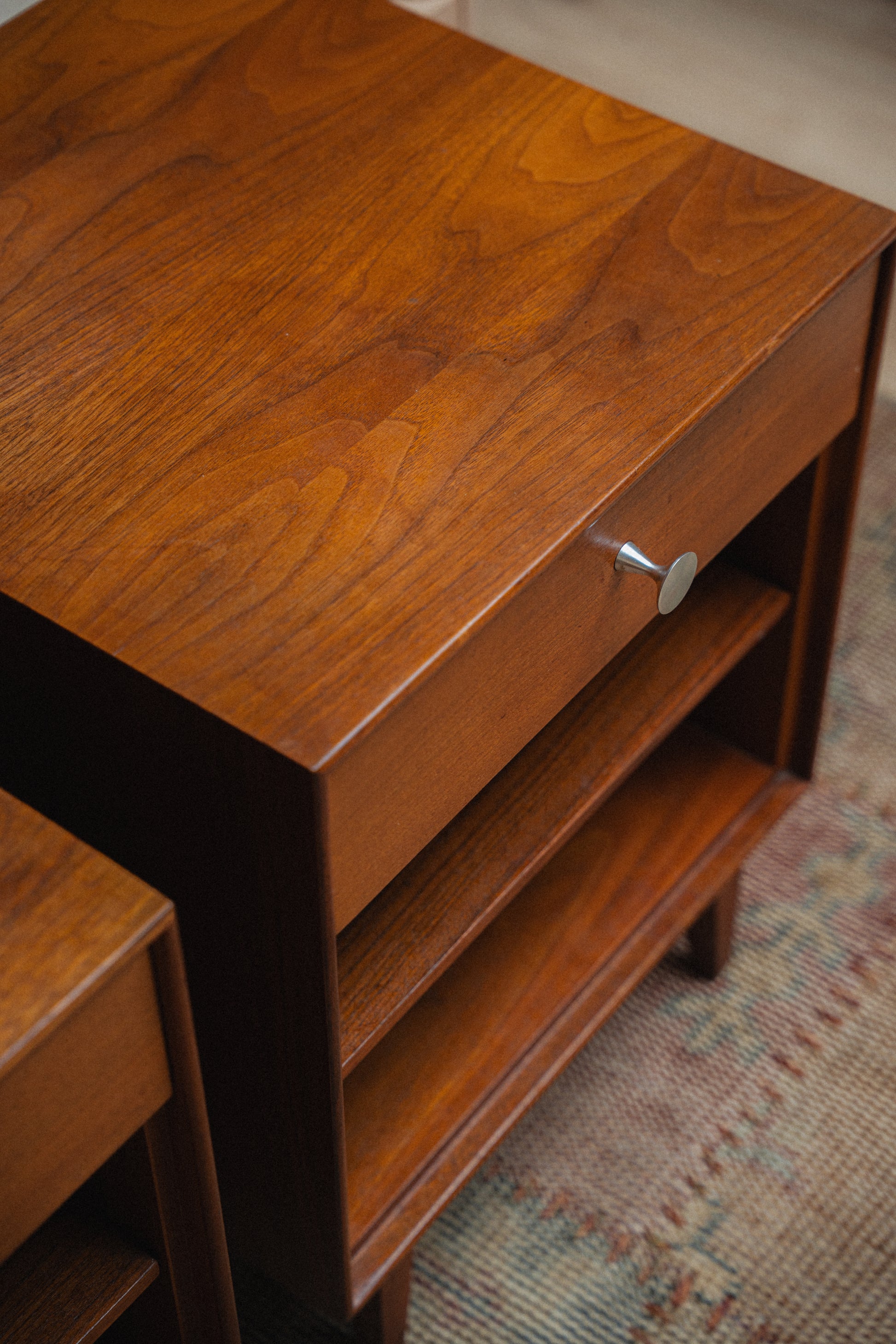 1954 Pair of George Nelson Thin Edge Bedside Tables for Herman Miller
