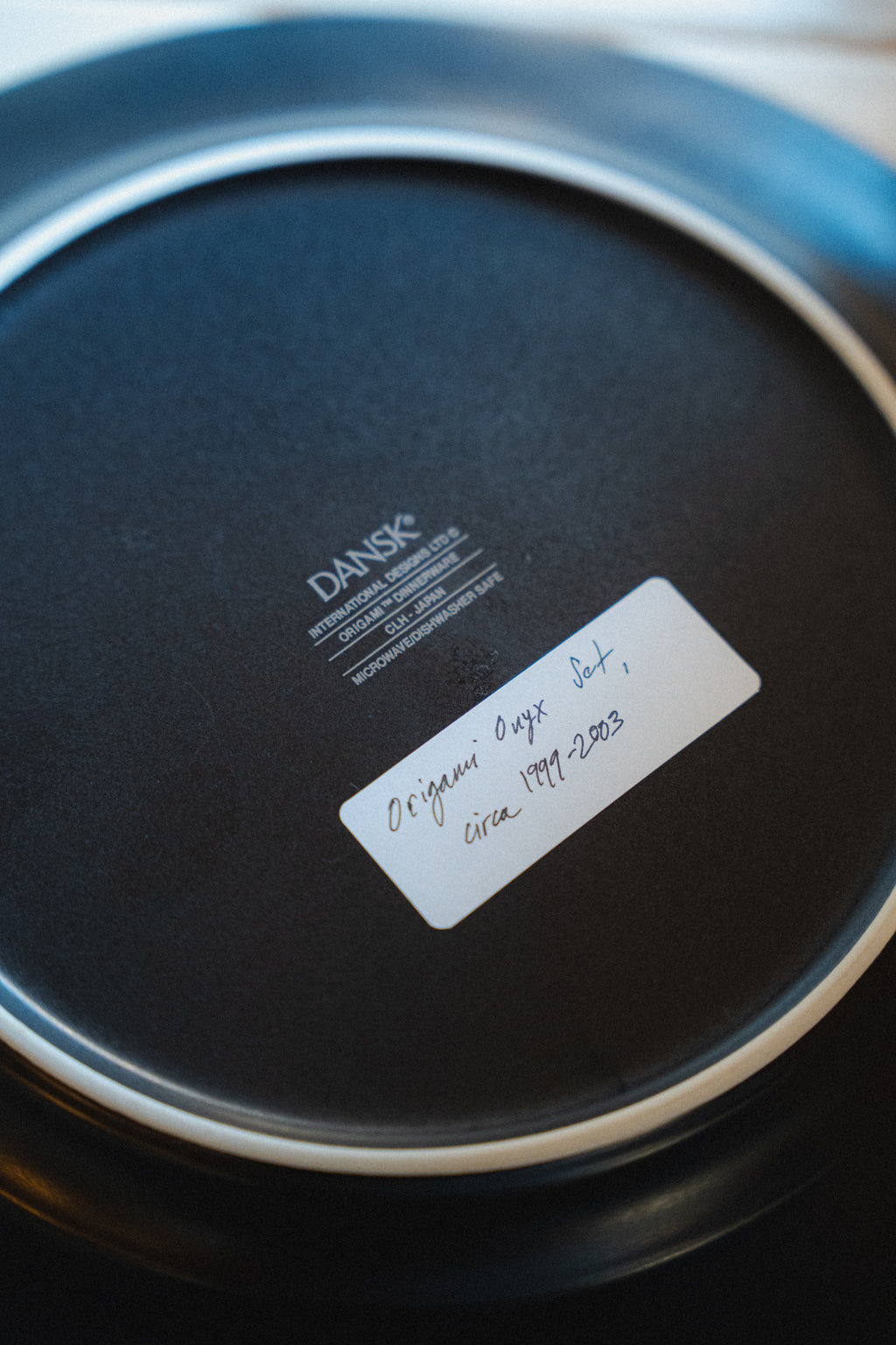 Dansk ‘Origami’ Polished Stoneware Plates (Set of 3)