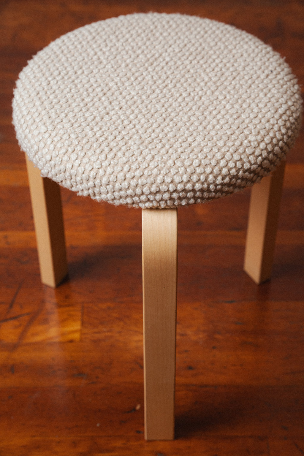 'Stool 60' Maraham Edition in 'Huddle' Textile by Alvar Aalto for Artek