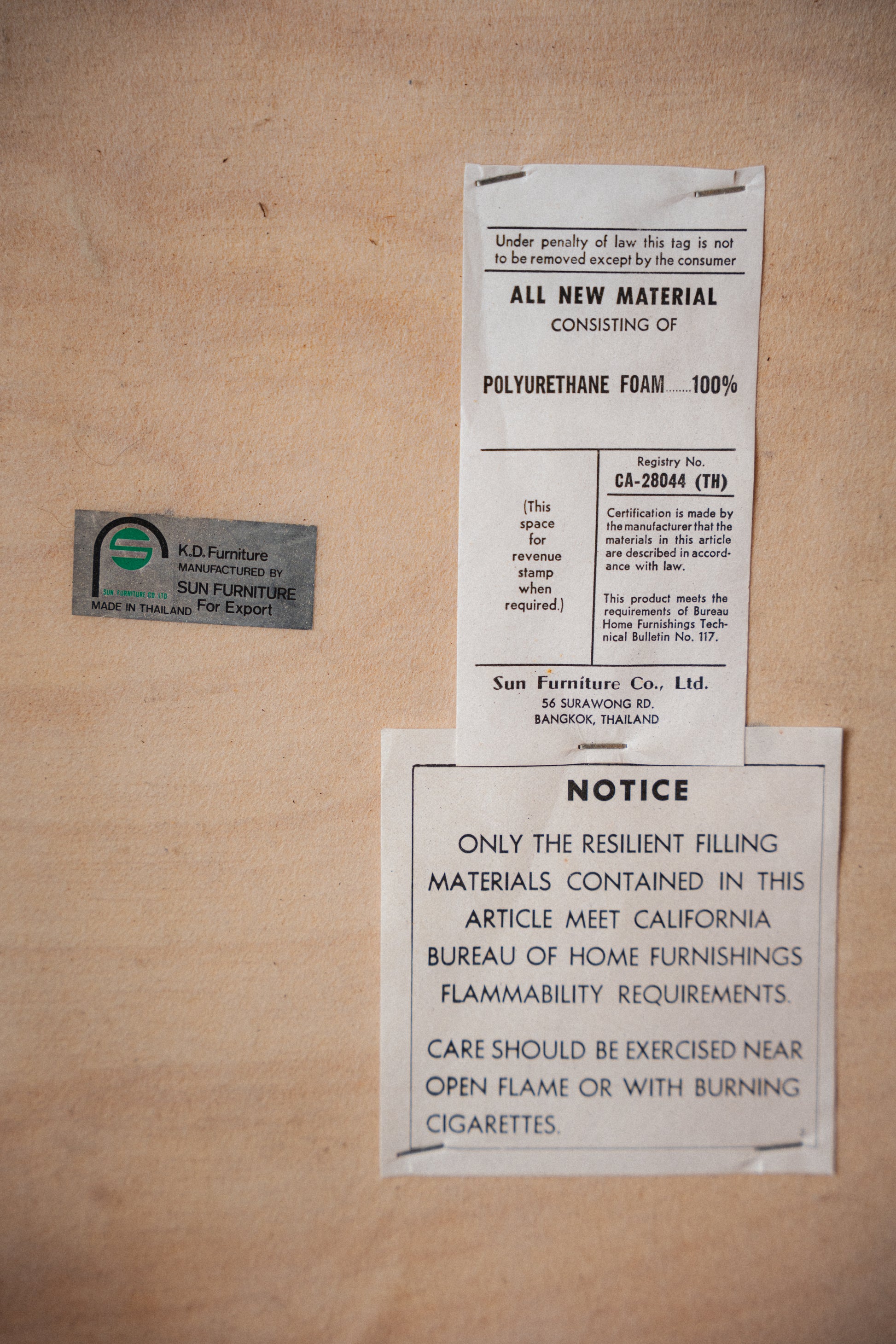 Set of 4 Teak Dining Chairs by Sun Furniture Co.