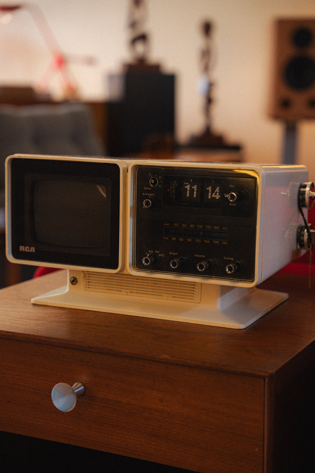 Vintage RCA Flip-Clock Television