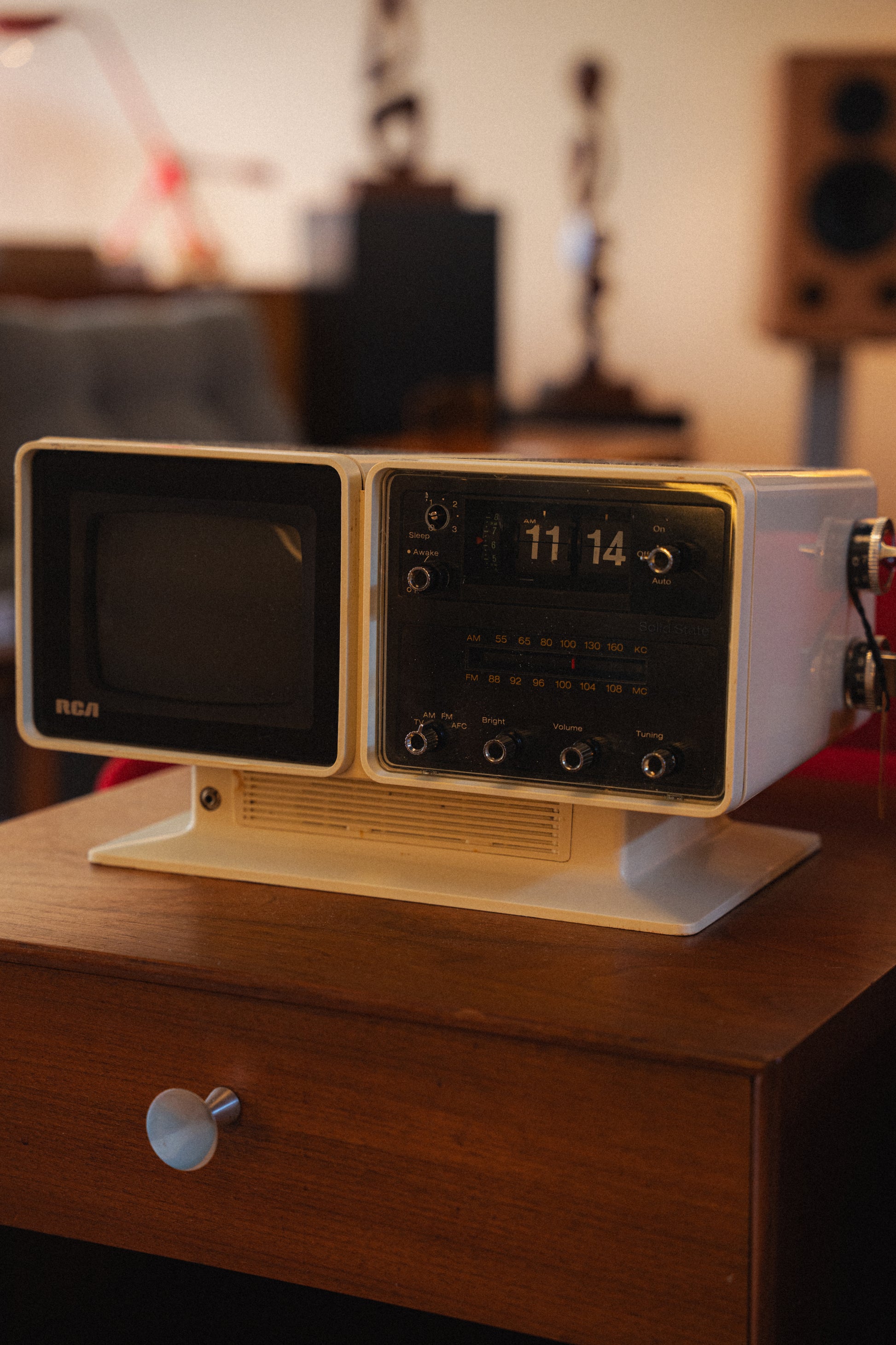 Vintage RCA Flip-Clock Television