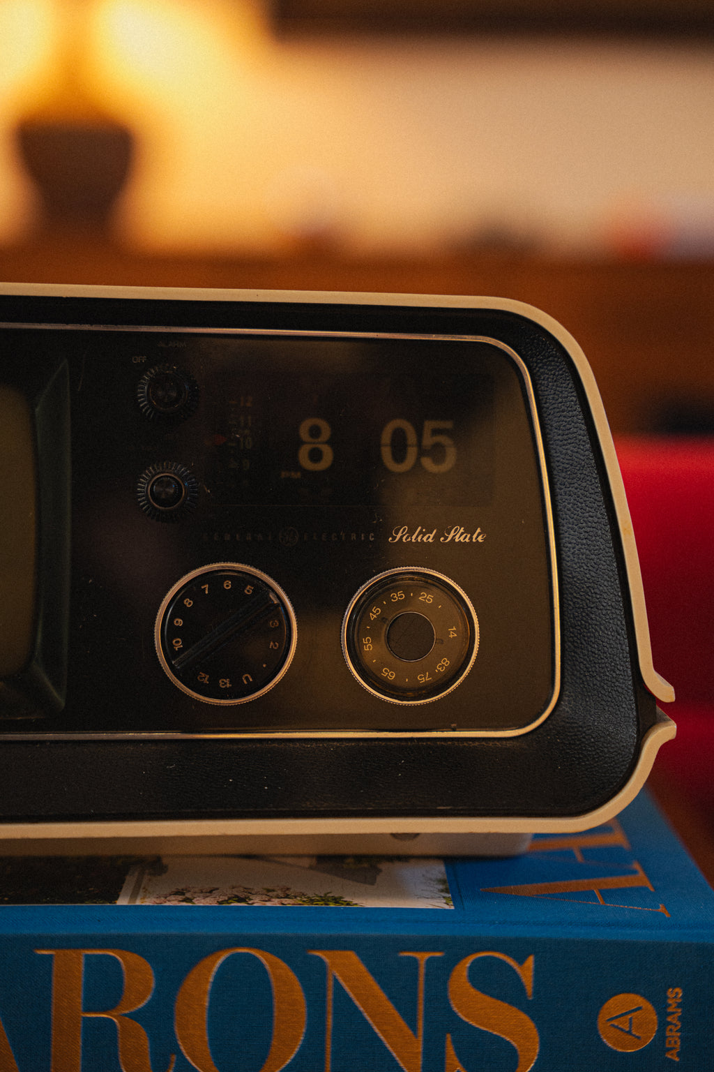 Vintage General Electric Flip-Clock Television