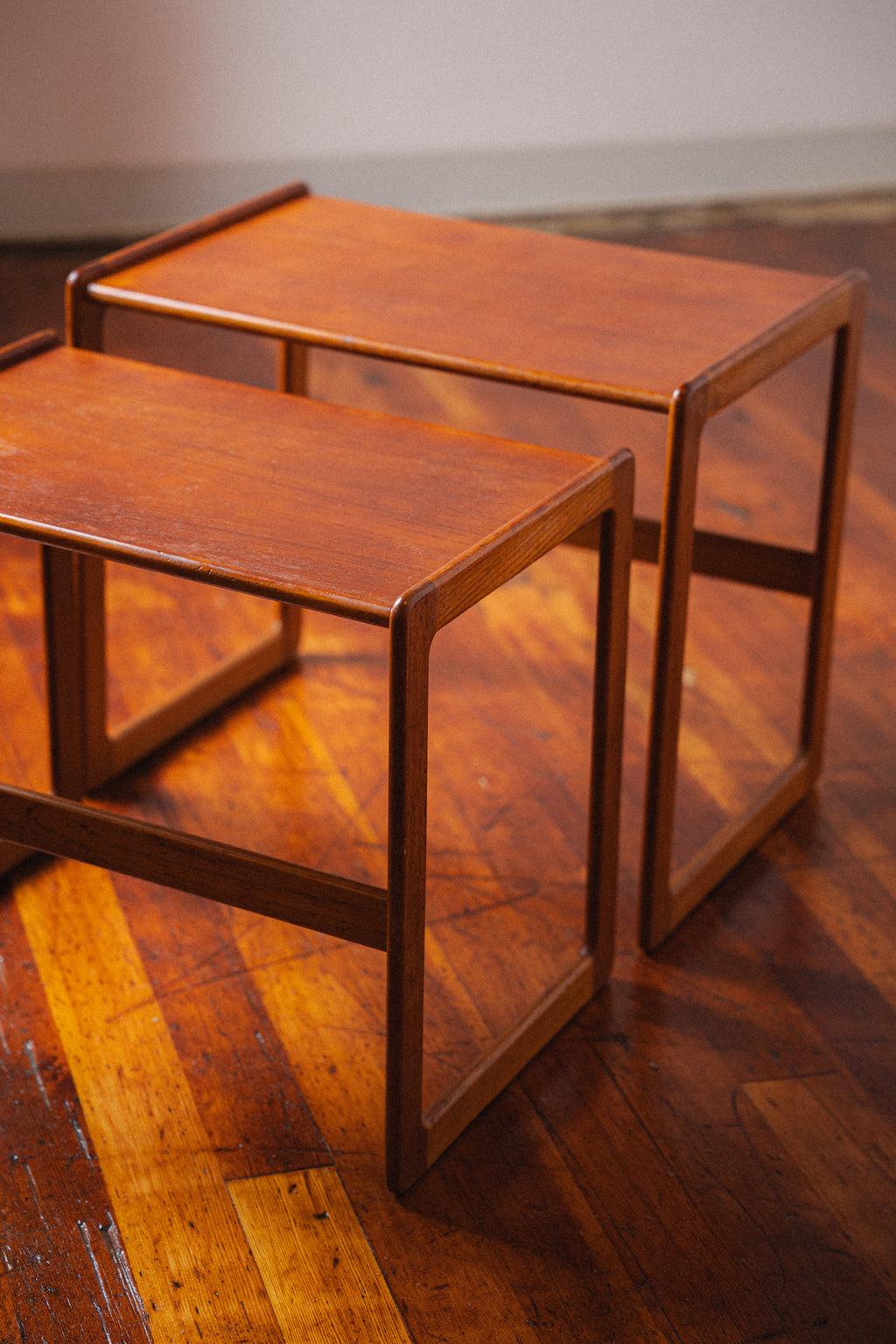 Nesting Teak Side Tables