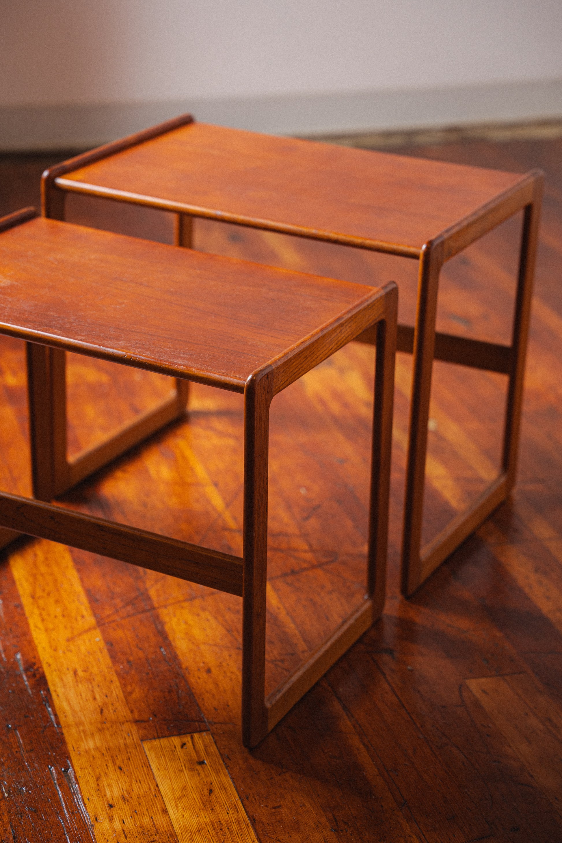 Nesting Teak Side Tables