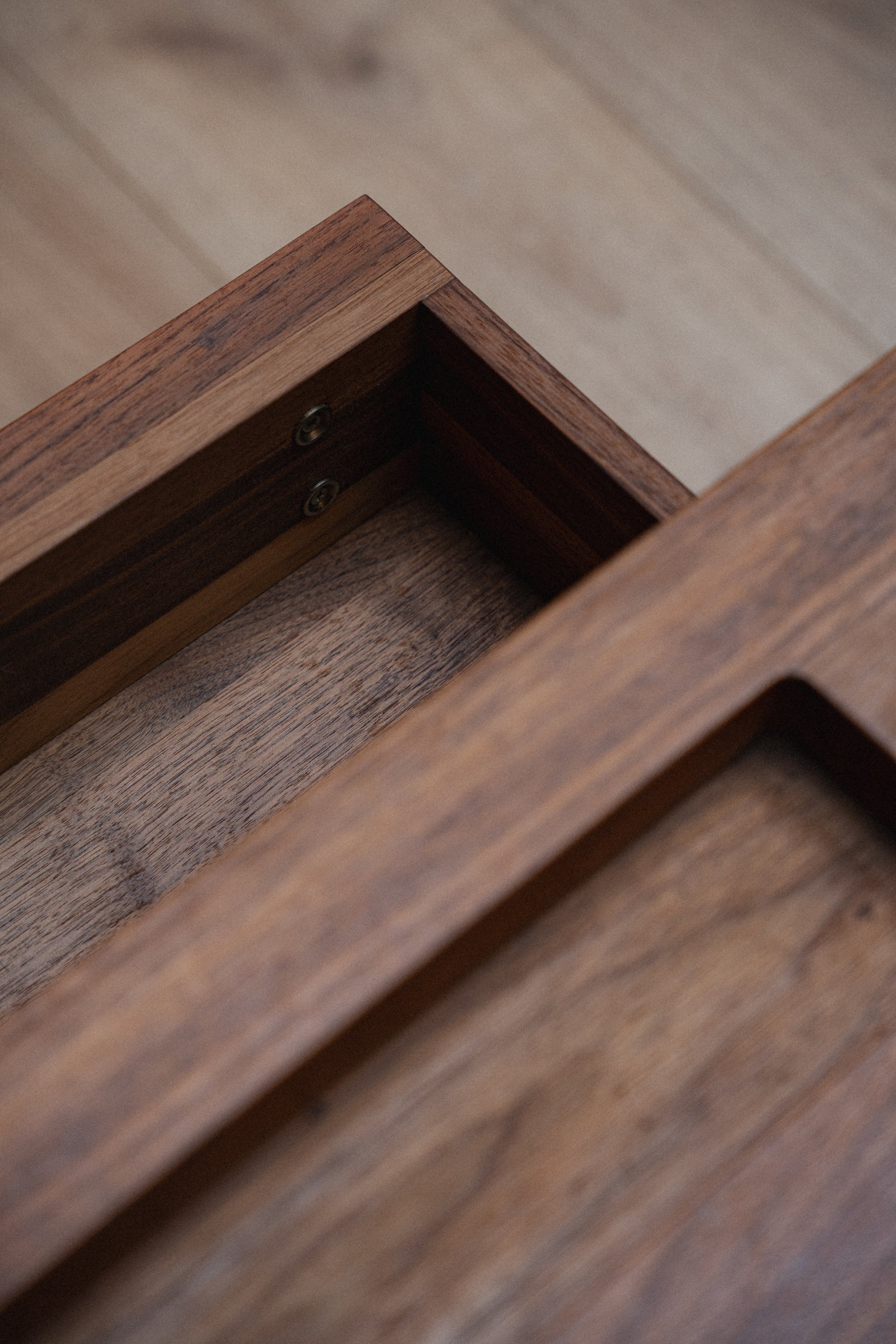 Solid Walnut Nightstands (Pair) by Terry Dwan for Riva 1920