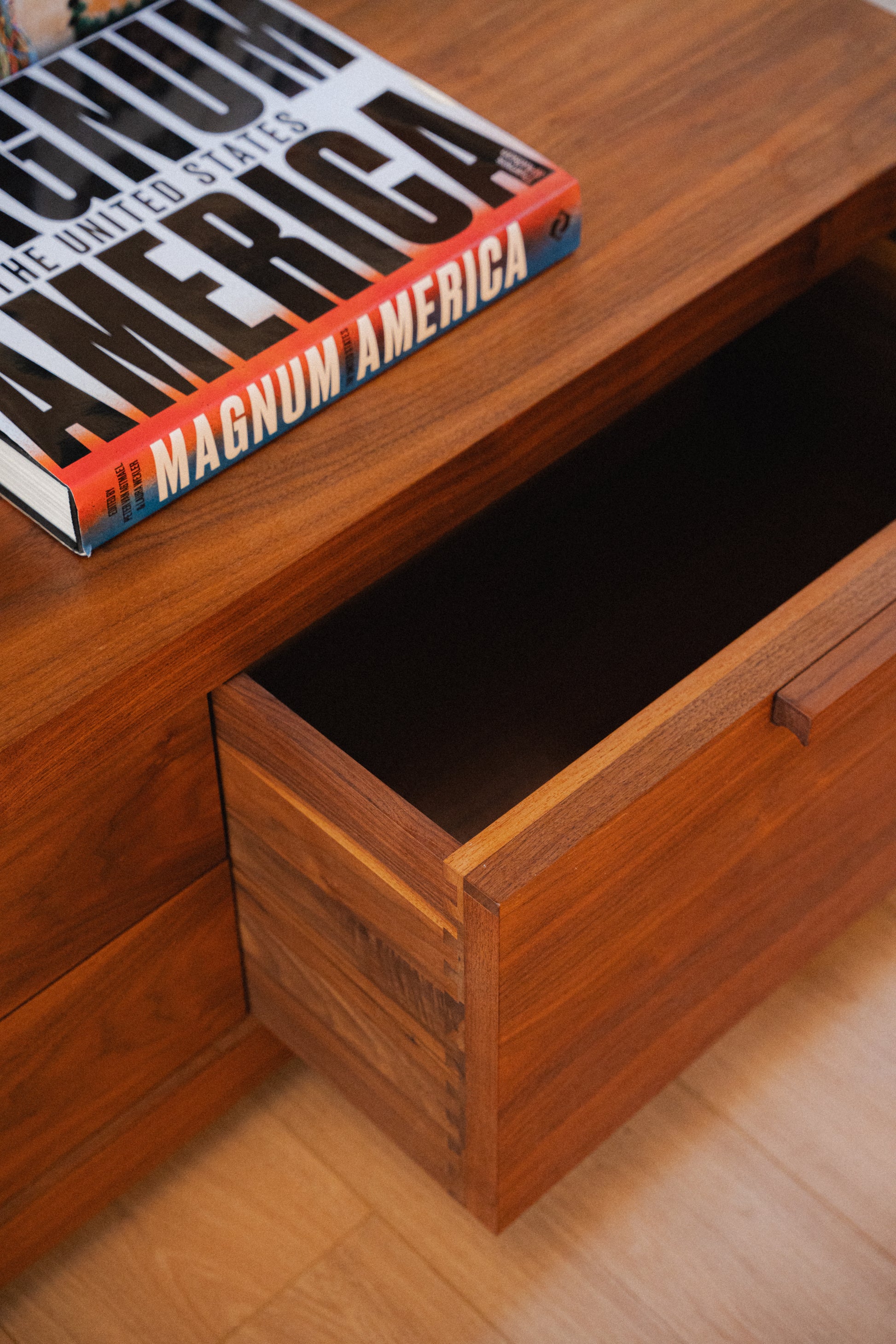 Solid Walnut Lowboy Dresser by Terry Dwan for Riva 1920
