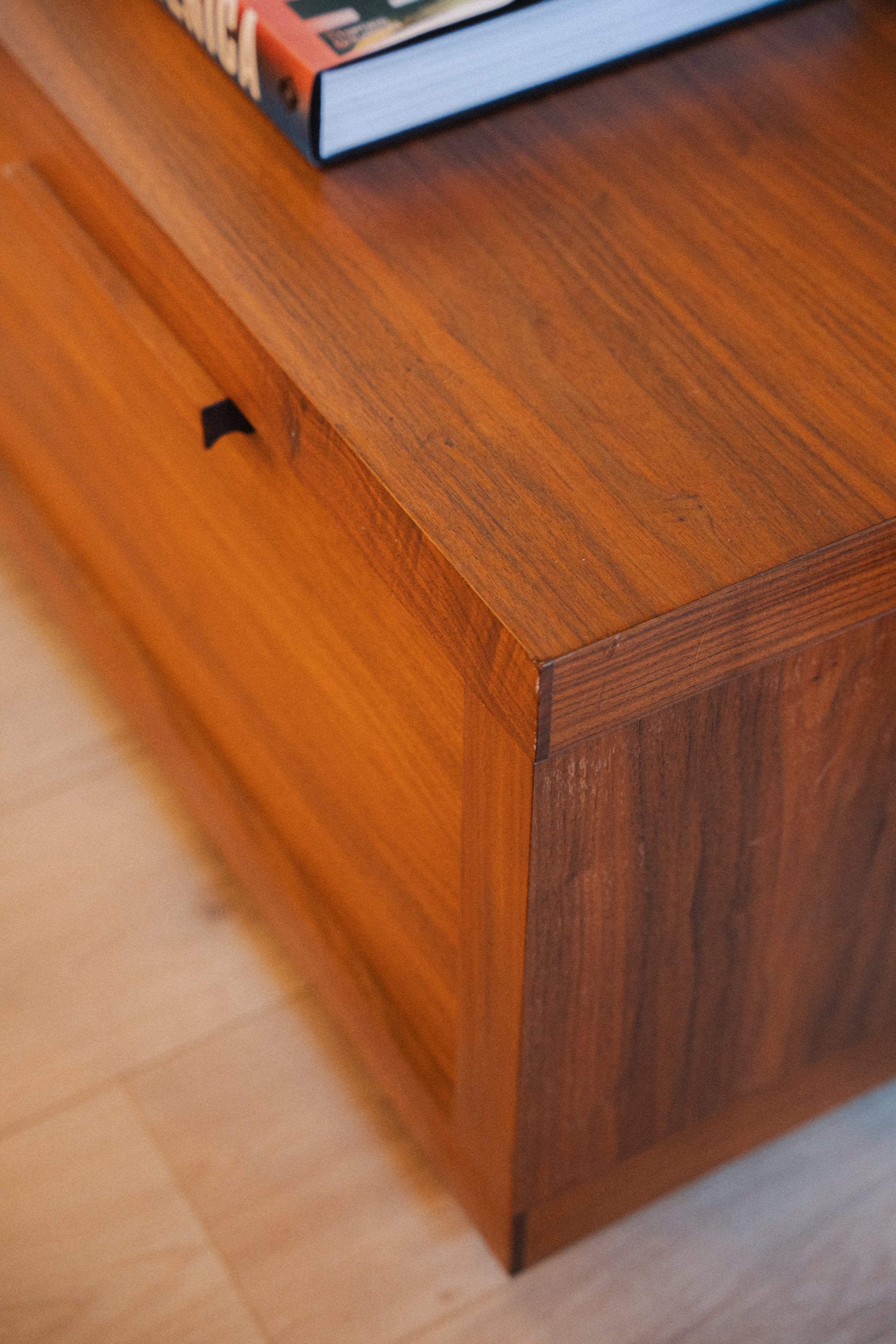 Solid Walnut Lowboy Dresser by Terry Dwan for Riva 1920