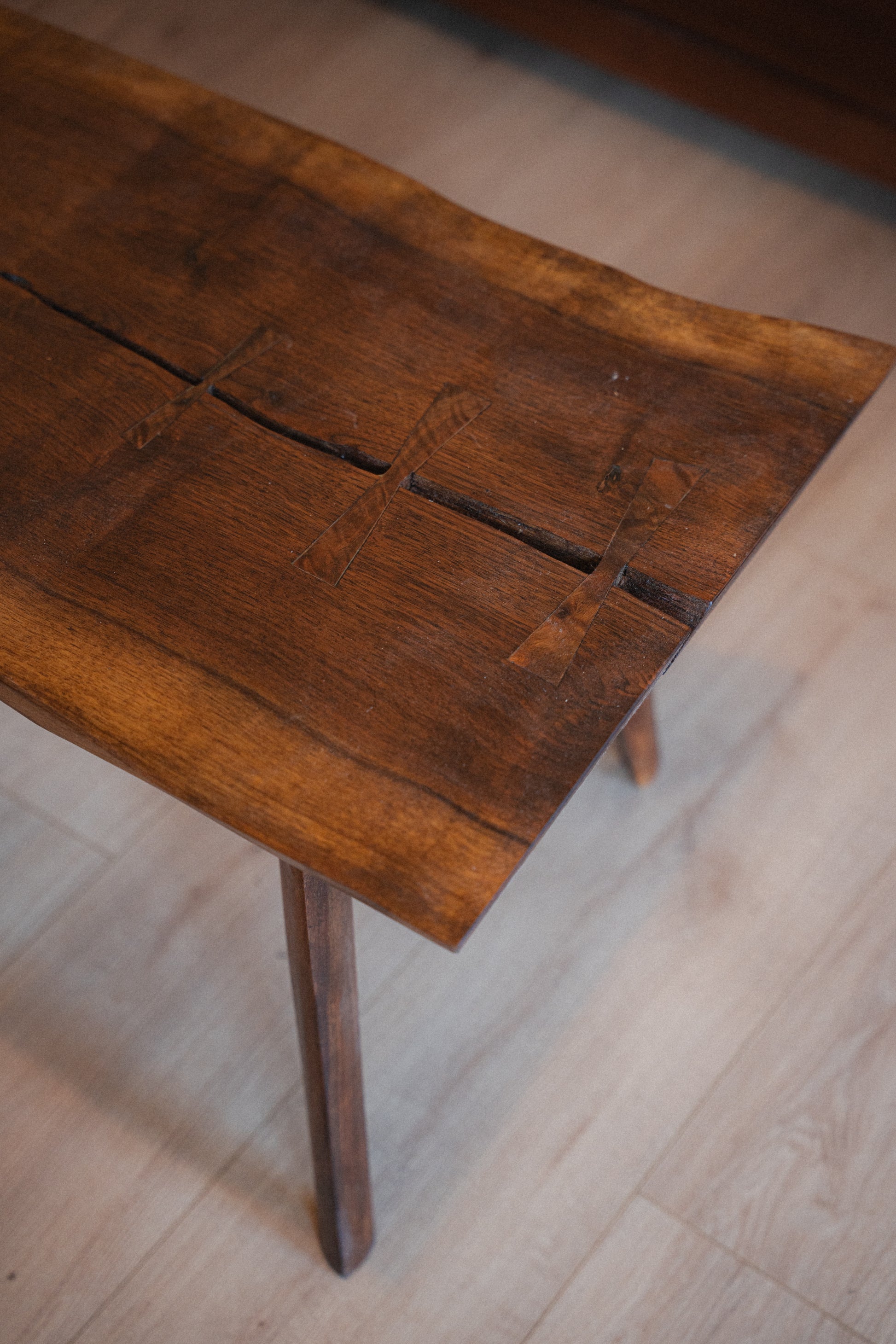 Live-Edge Solid Walnut Coffee Table/Bench