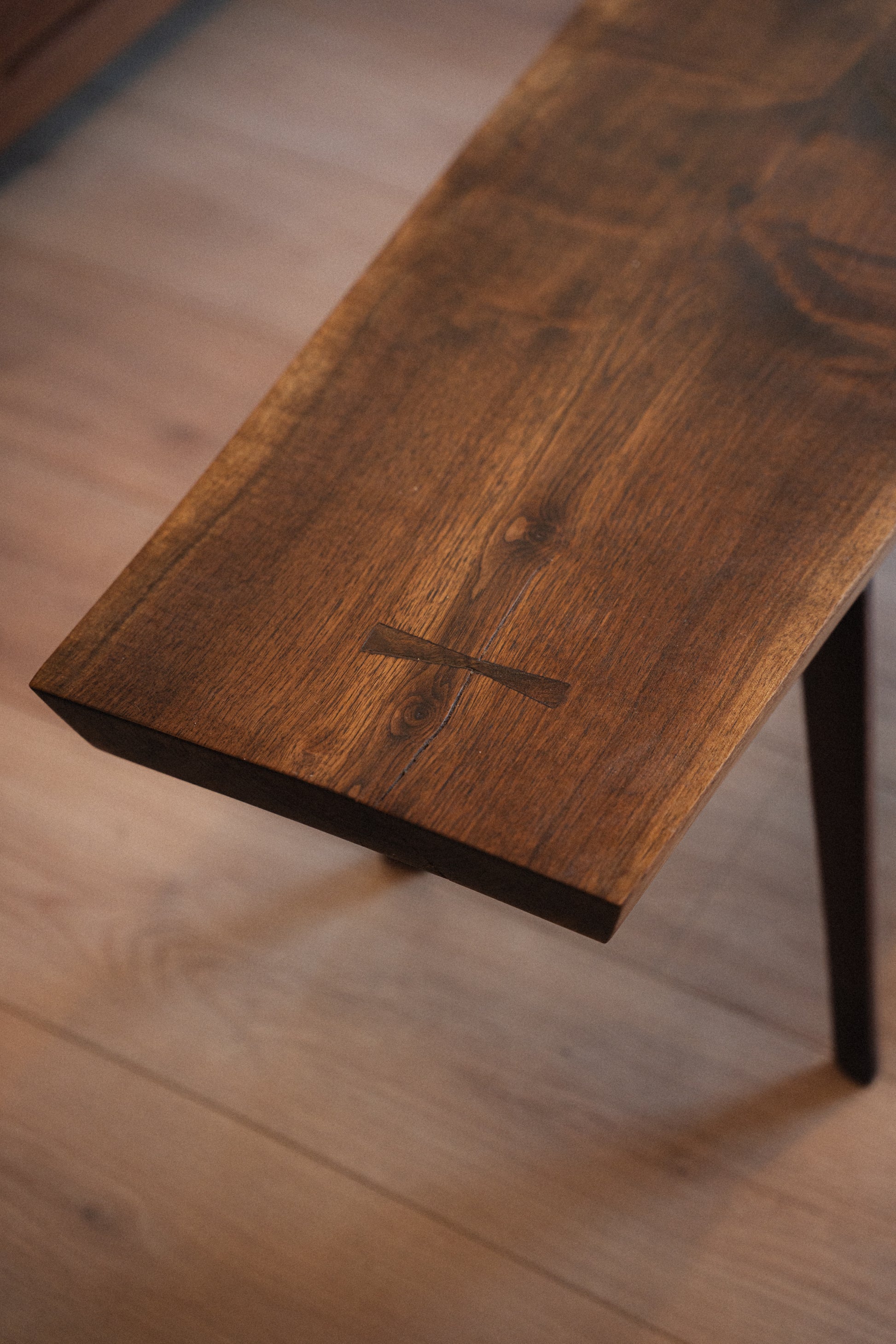 Live-Edge Solid Walnut Coffee Table/Bench