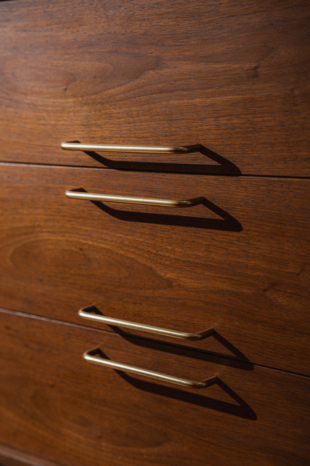 Restored Walnut Tambour-Door Dresser/Sideboard