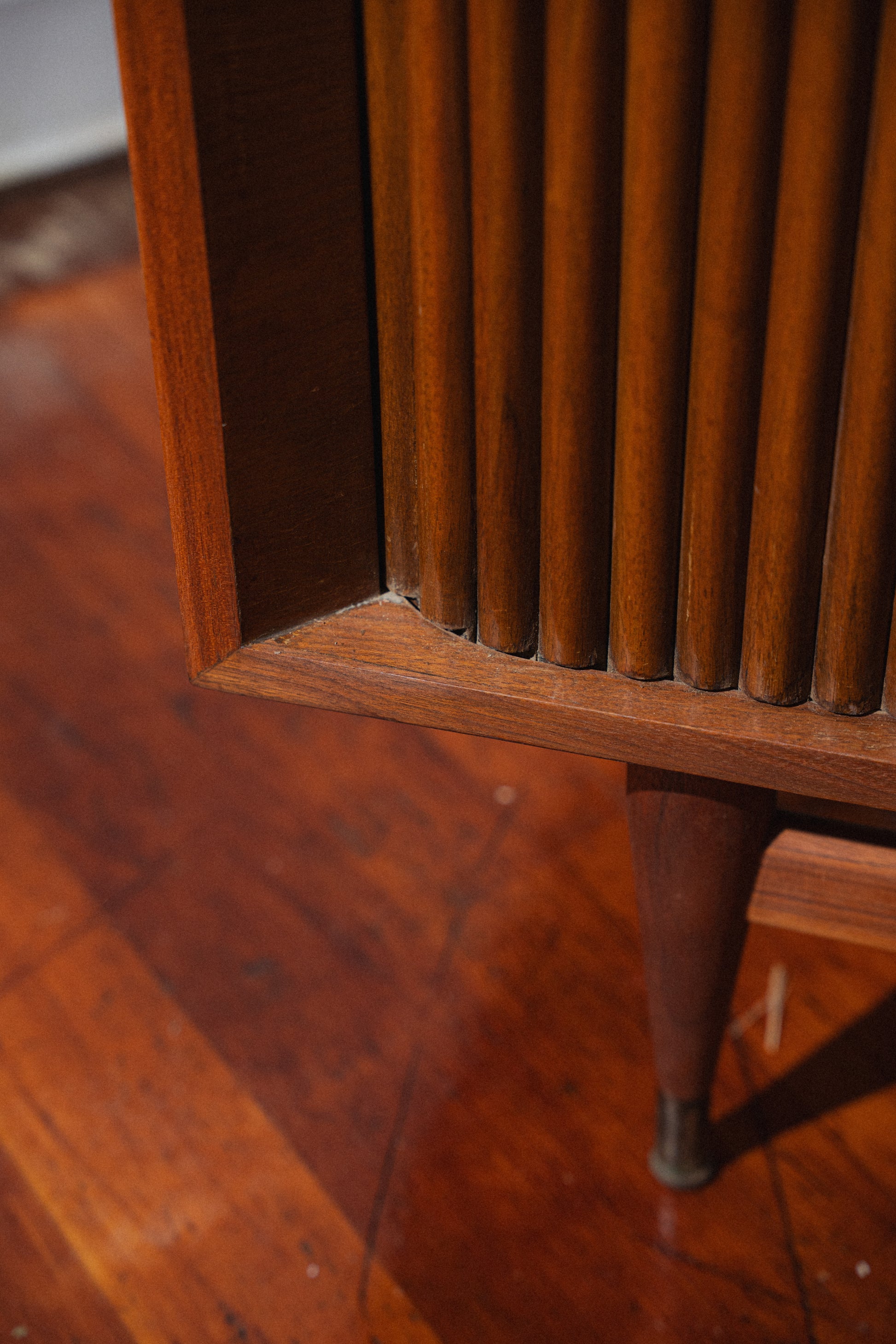 Restored Walnut Tambour-Door Dresser/Sideboard