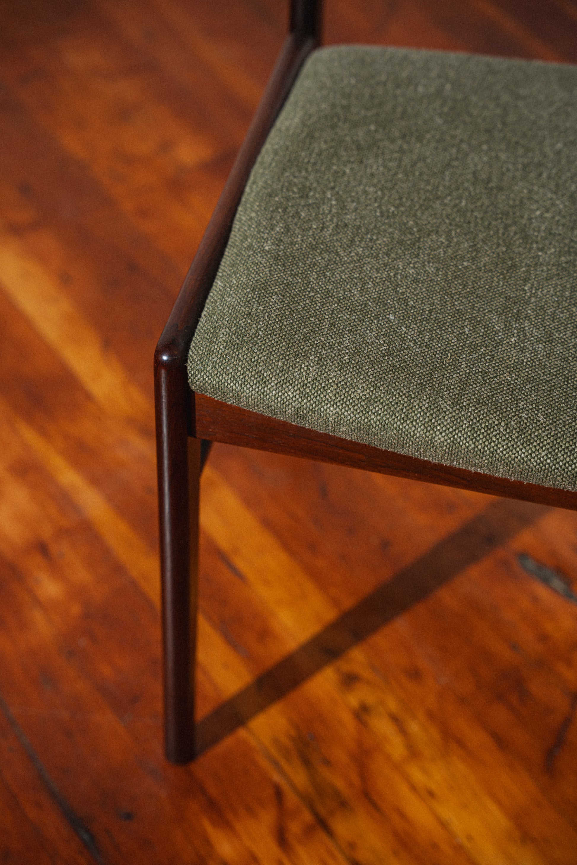 Restored Solid Rosewood Dining Chairs by Horsens Denmark (Set of 4)