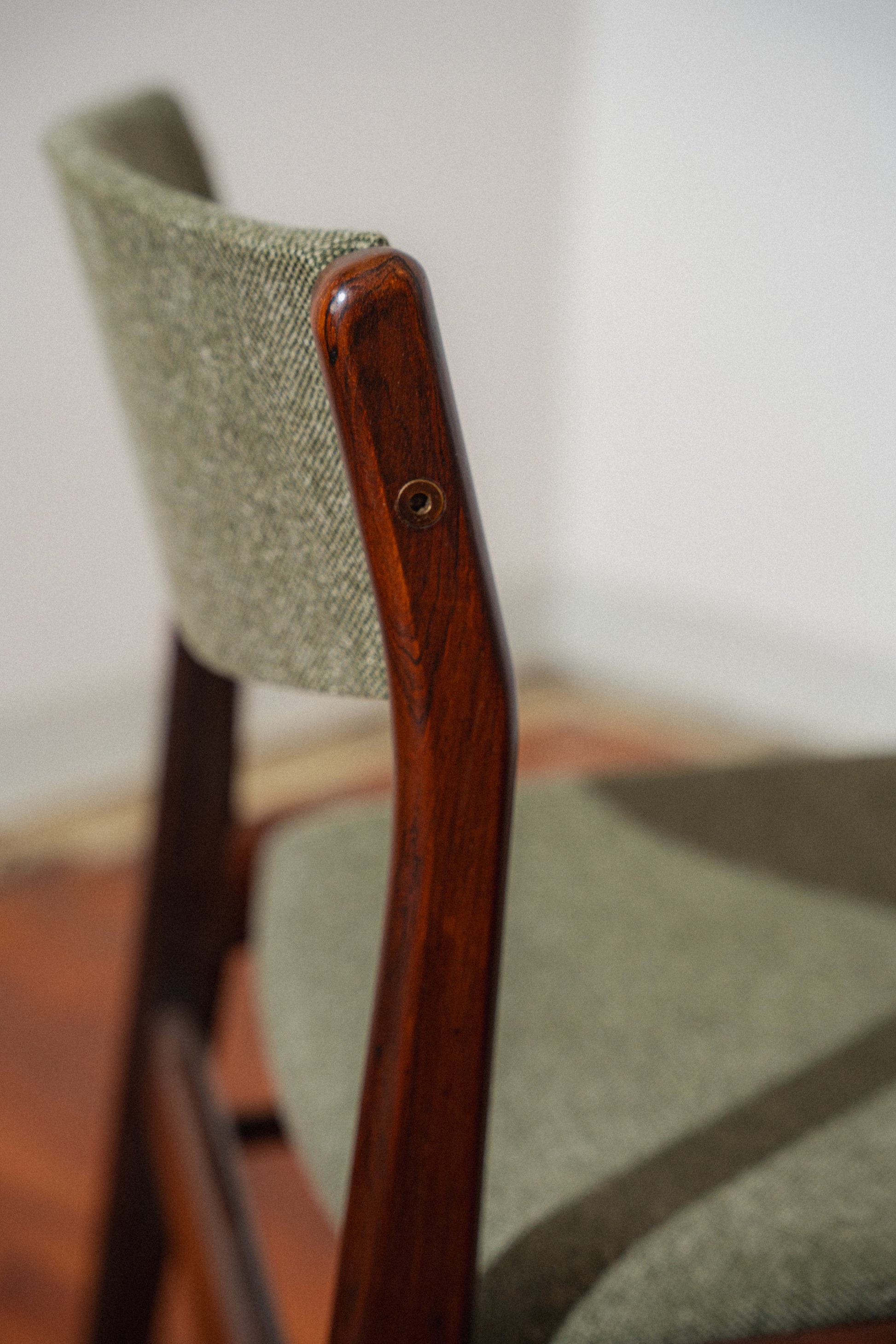 Restored Solid Rosewood Dining Chairs by Horsens Denmark (Set of 4)