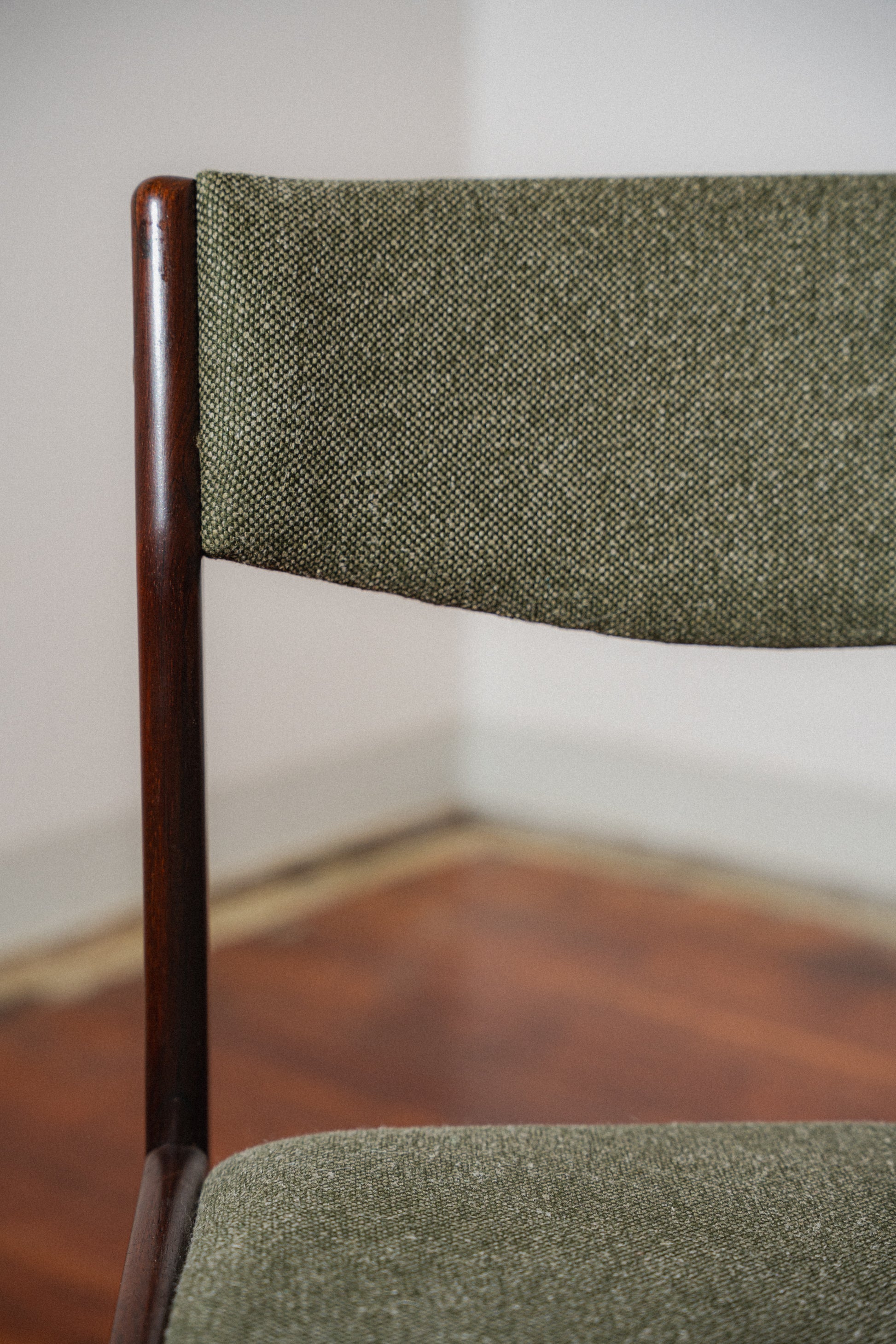 Restored Solid Rosewood Dining Chairs by Horsens Denmark (Set of 4)